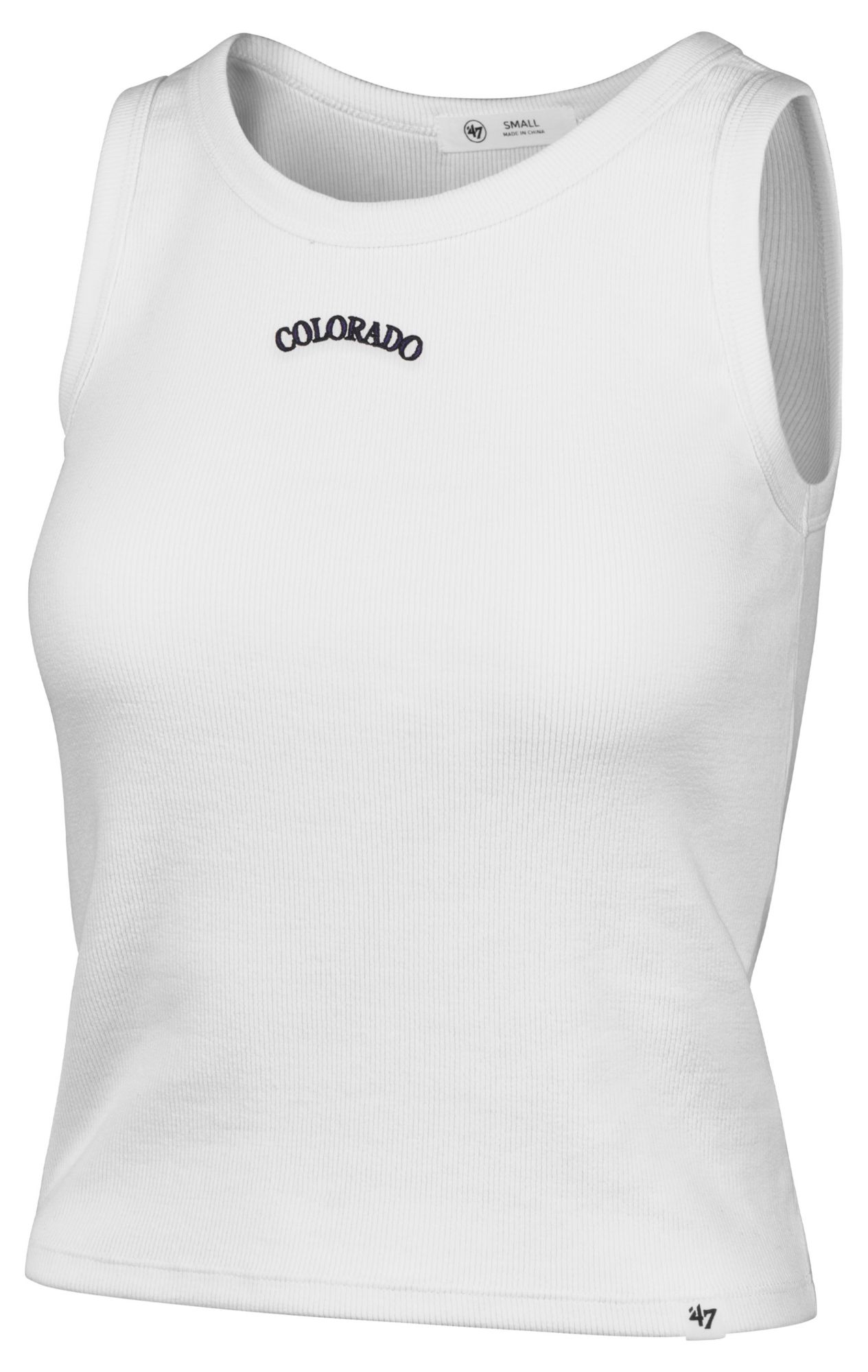 '47 Women's Colorado Rockies White Wordmark Tank Top