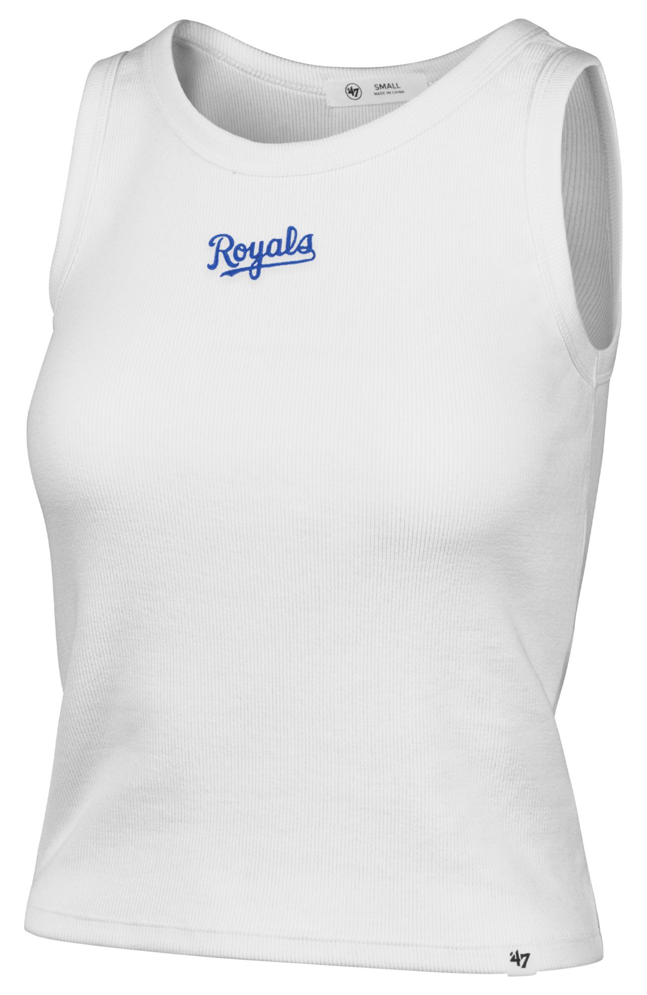 '47 Women's Kansas City Royals White Wordmark Tank Top