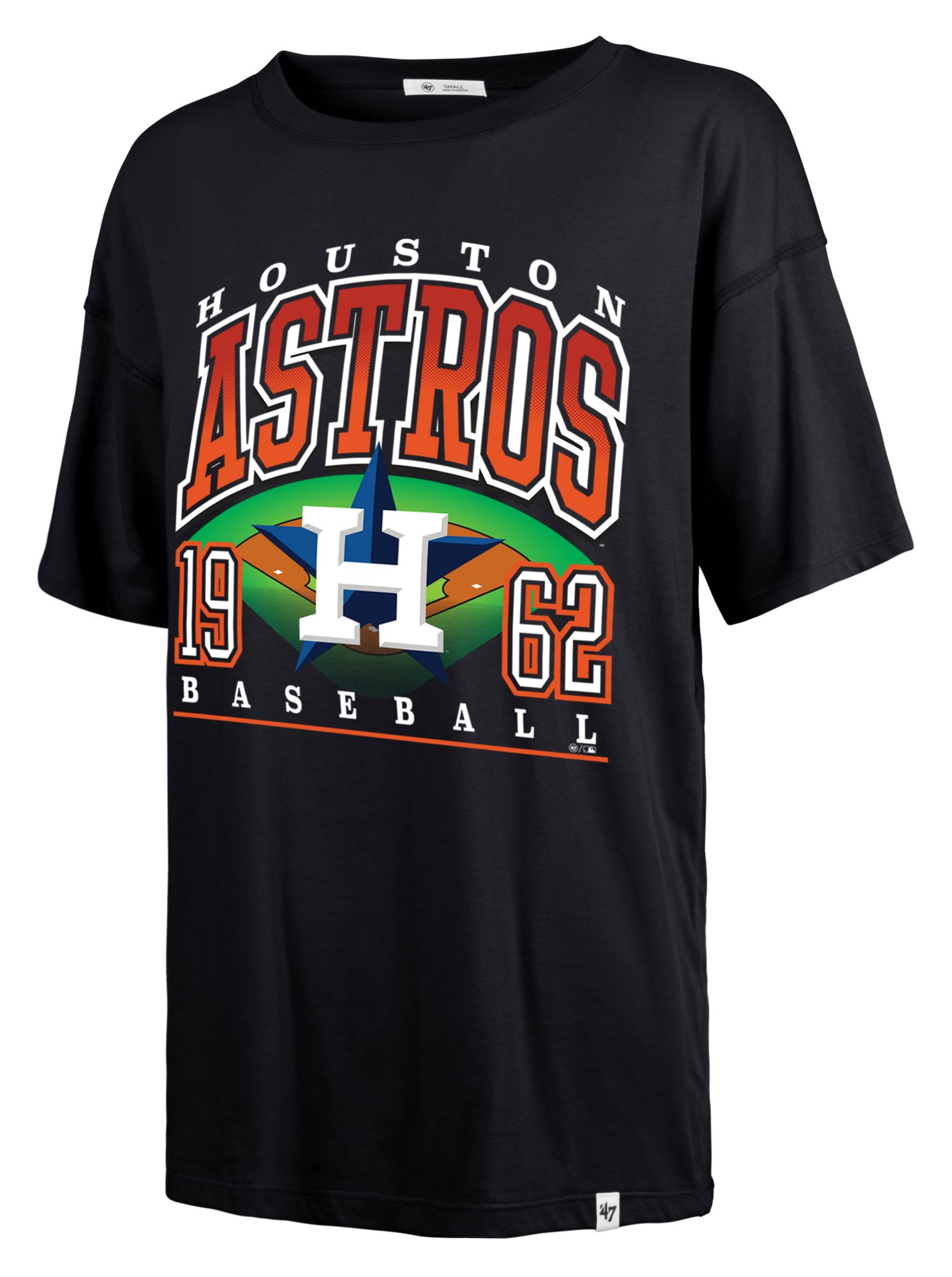 '47 Women's Houston Astros Blue Go Big Sadie T-Shirt
