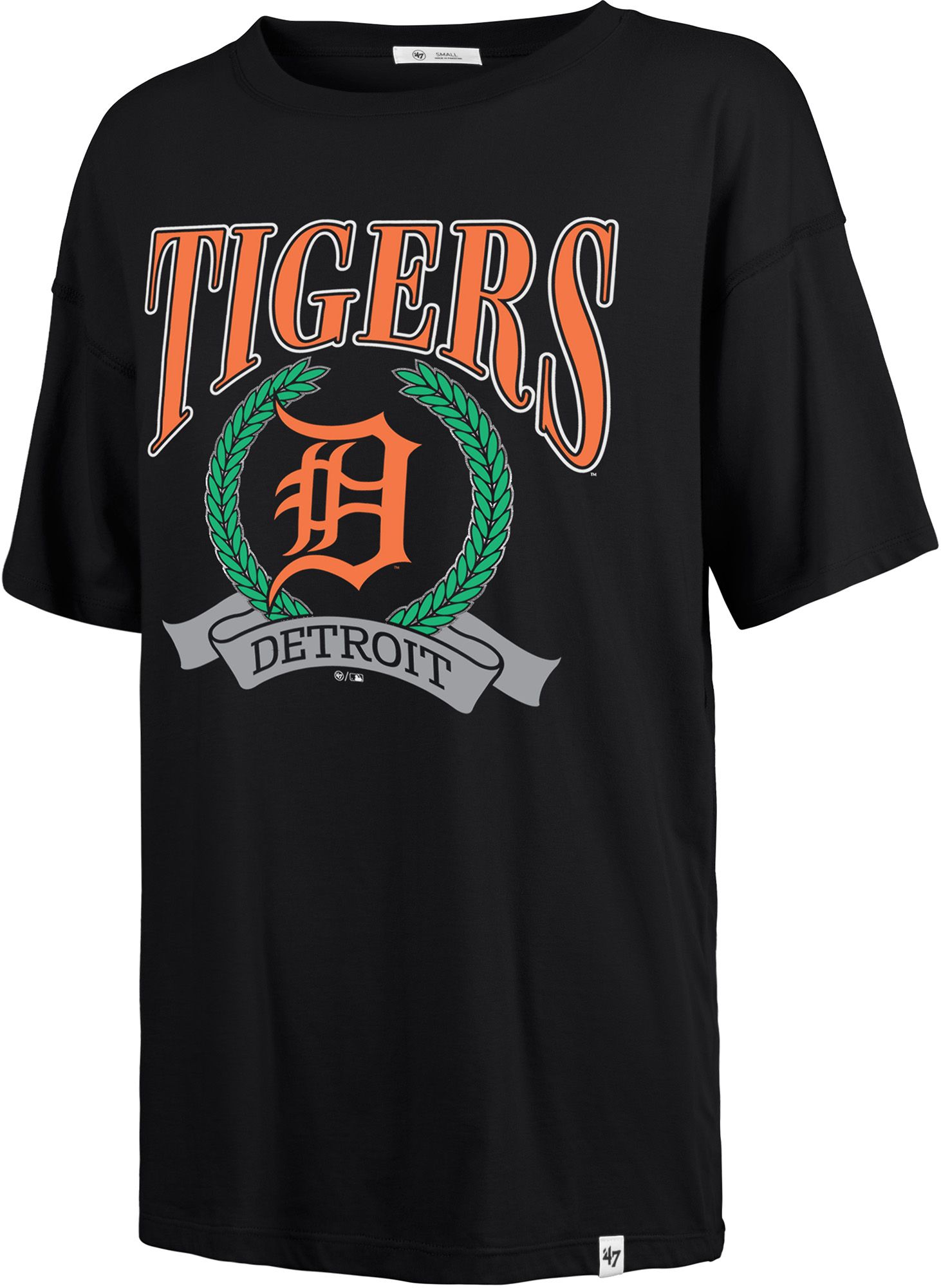 '47 Women's Detroit Tigers Black Flaunt Sadie T-Shirt