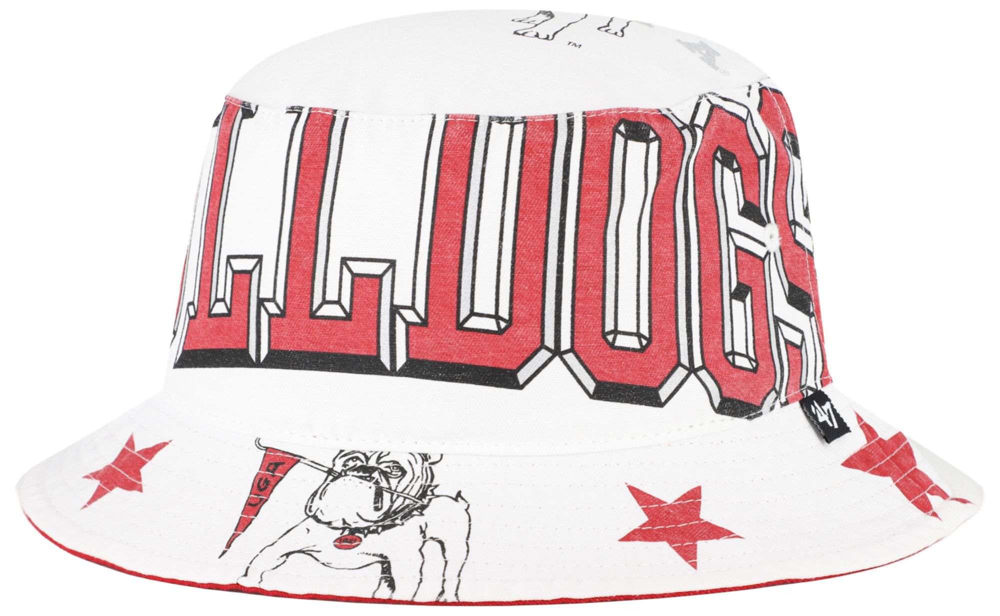 '47 Women's Georgia Bulldogs White Energize Bucket Hat