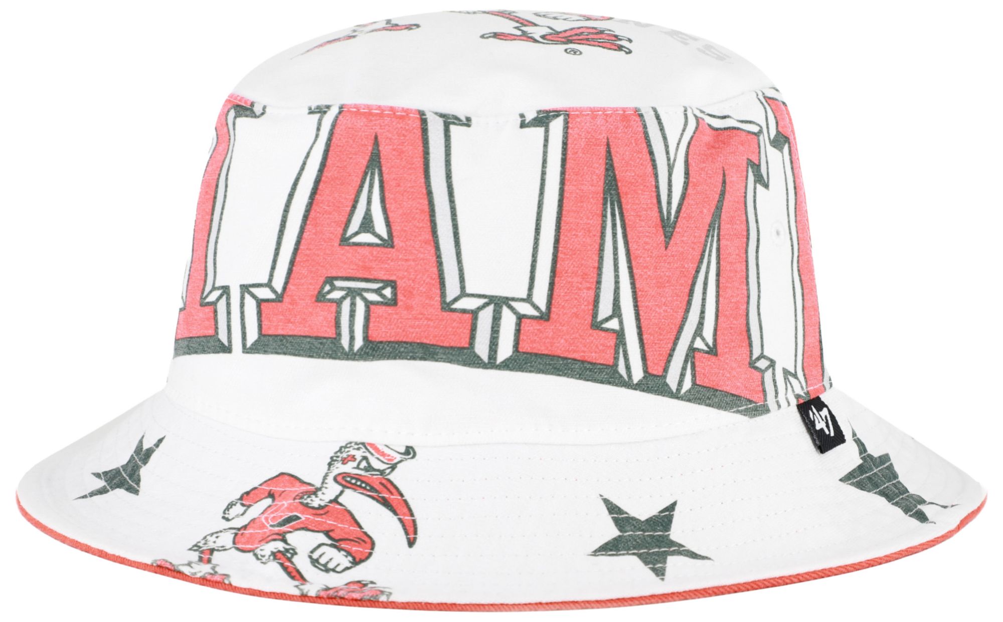 '47 Women's Miami Hurricanes White Energize Bucket Hat