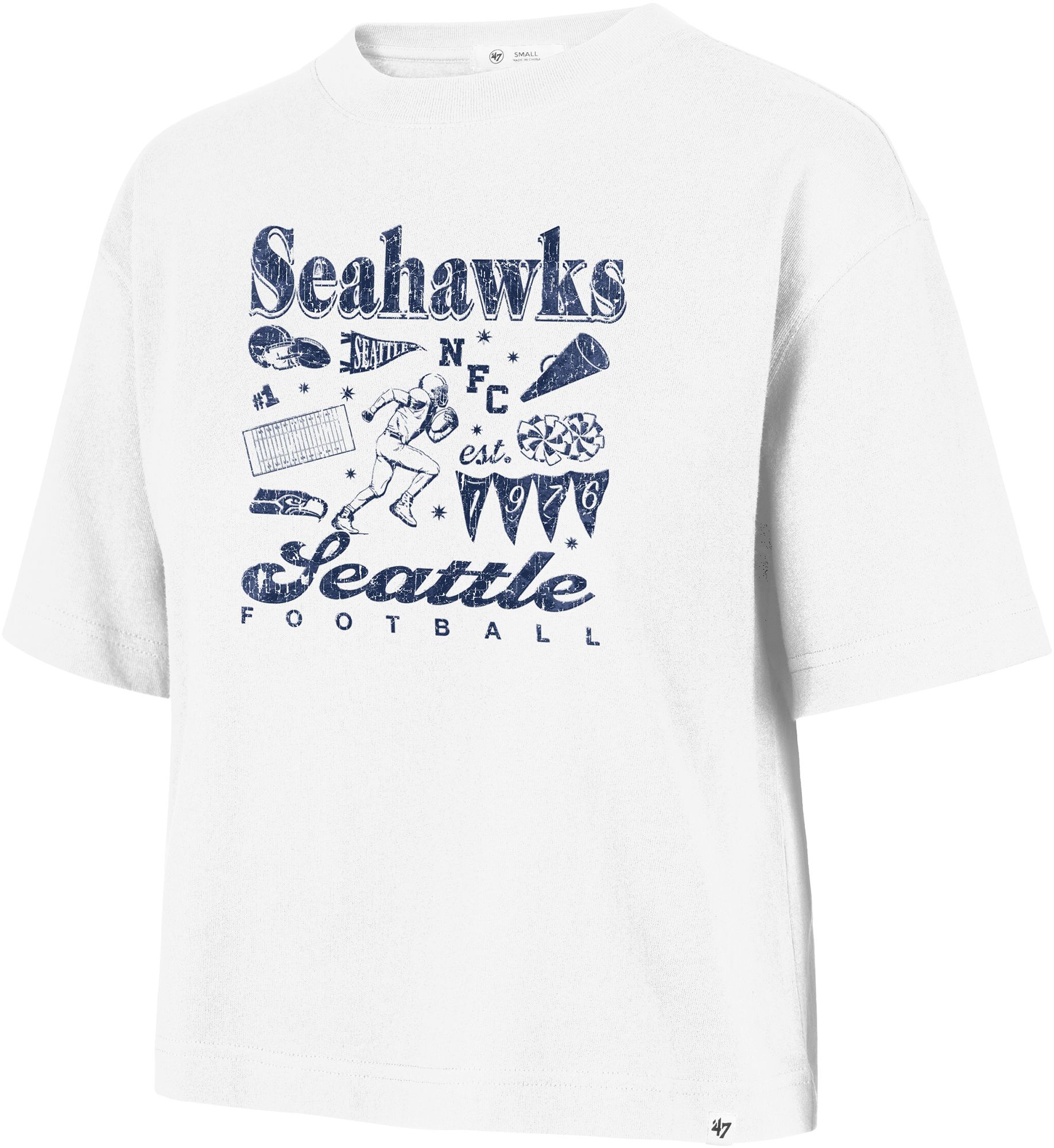 '47 Women's Seattle Seahawks White Reed City T-Shirt