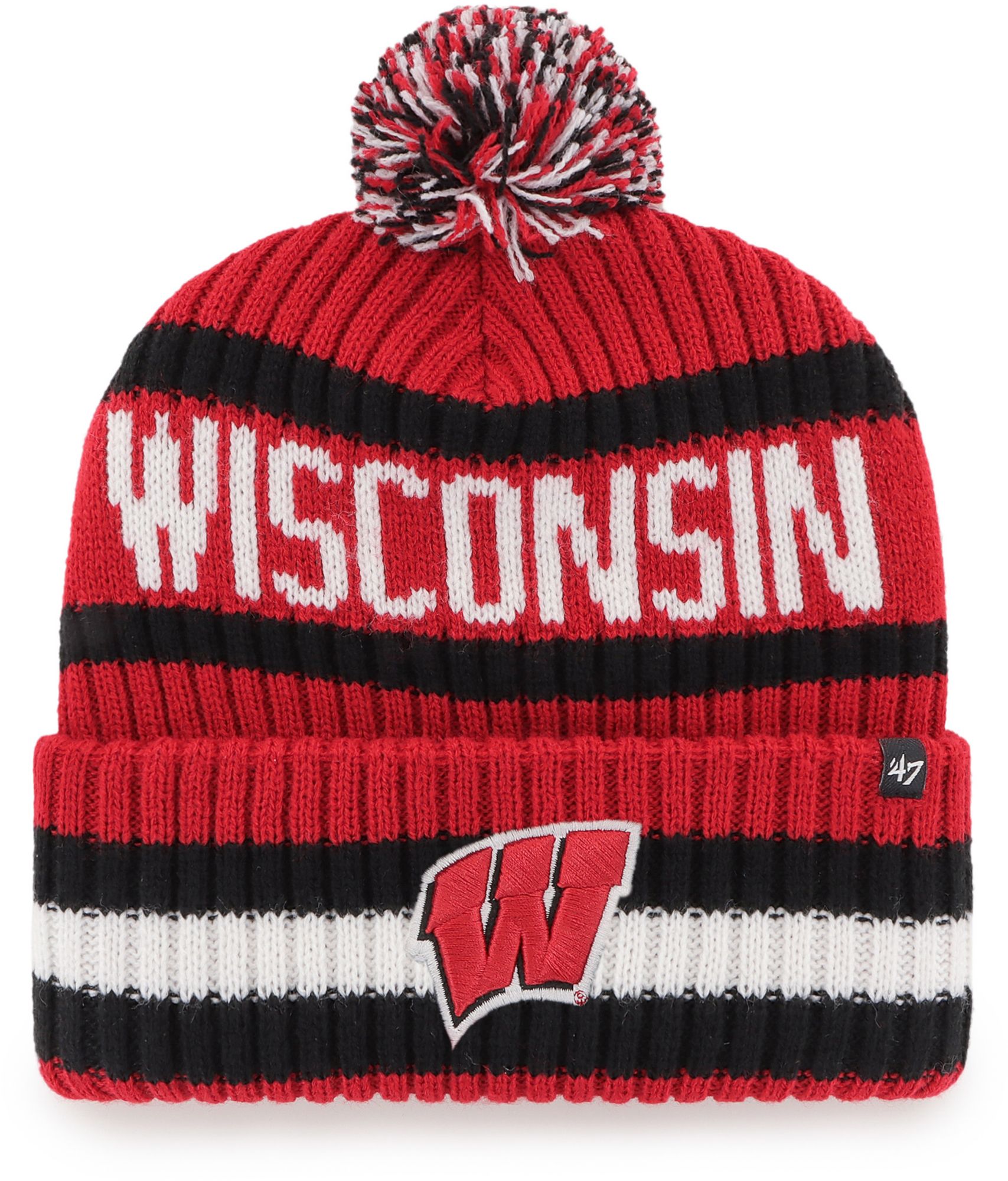 '47 Adult Wisconsin Badgers Bering Knit Beanie