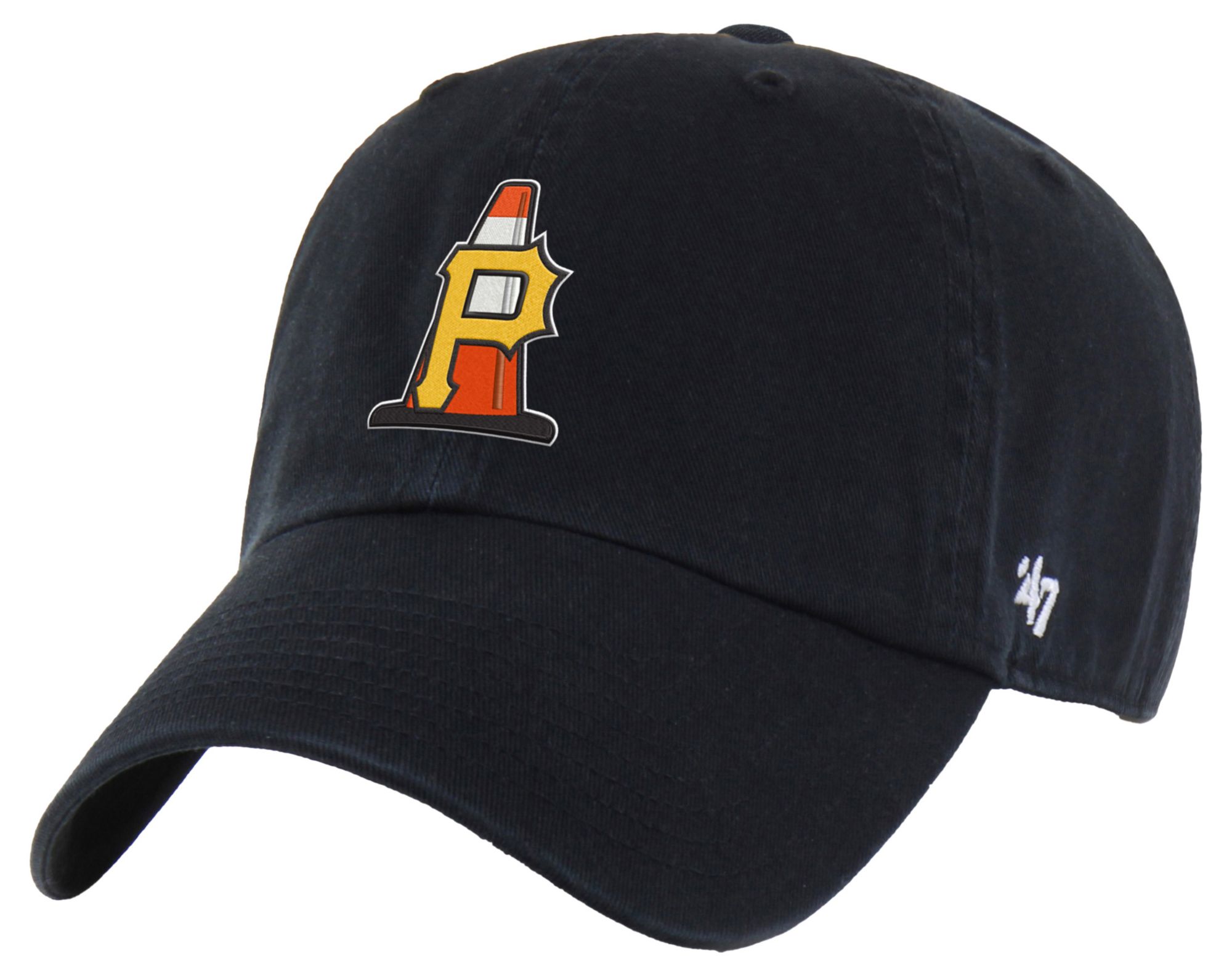 '47 Adult Pittsburgh Pirates Black Cone Clean Up Adjustable Hat