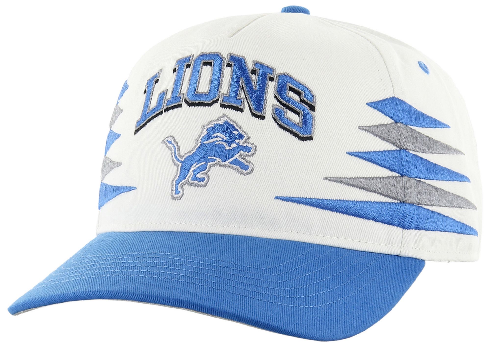 '47 Adult Detroit Lions White Diamond Hitch Adjustable Hat