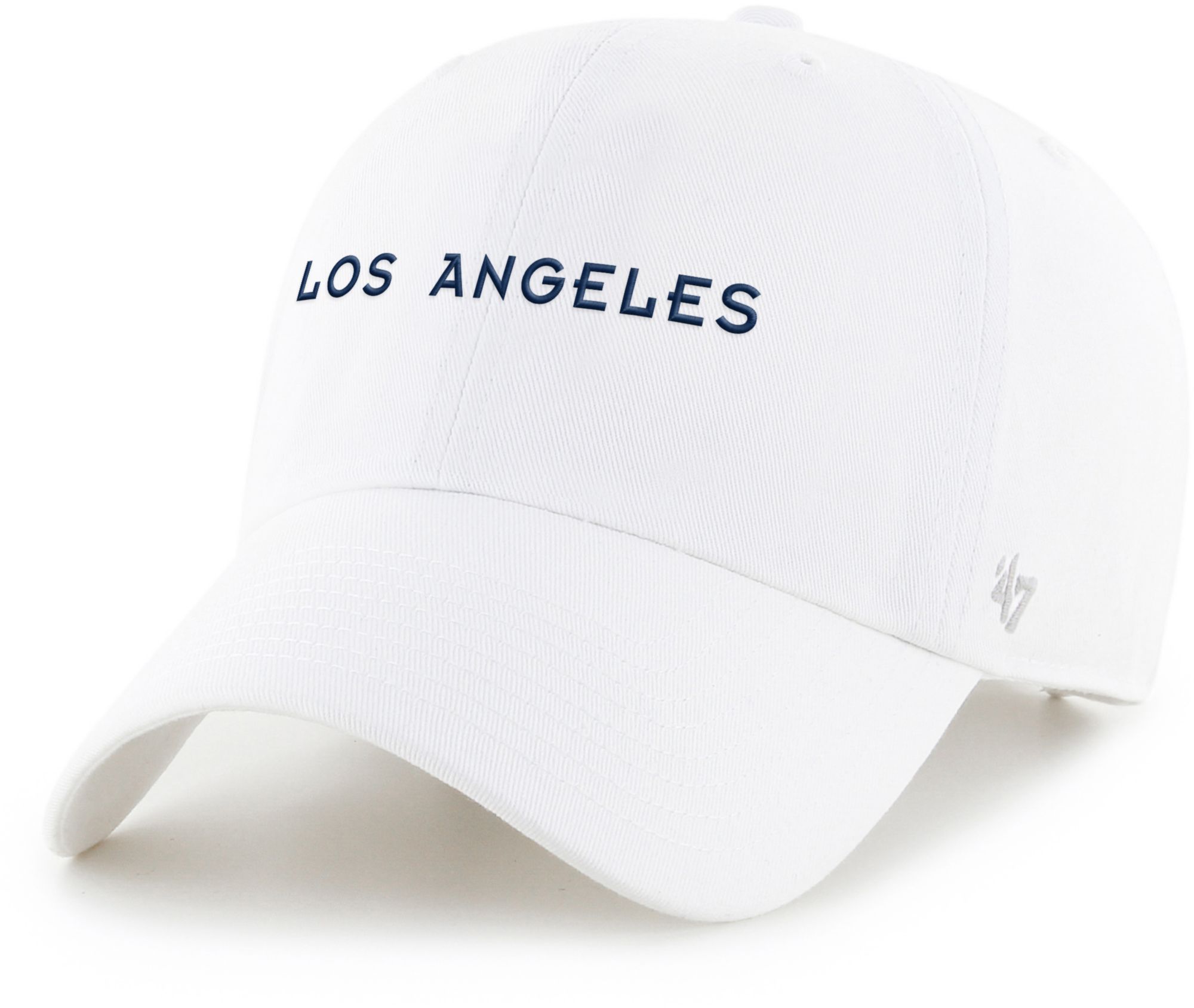 '47 Adult Los Angeles Galaxy White 2 Hit Clean Up Adjustable Hat