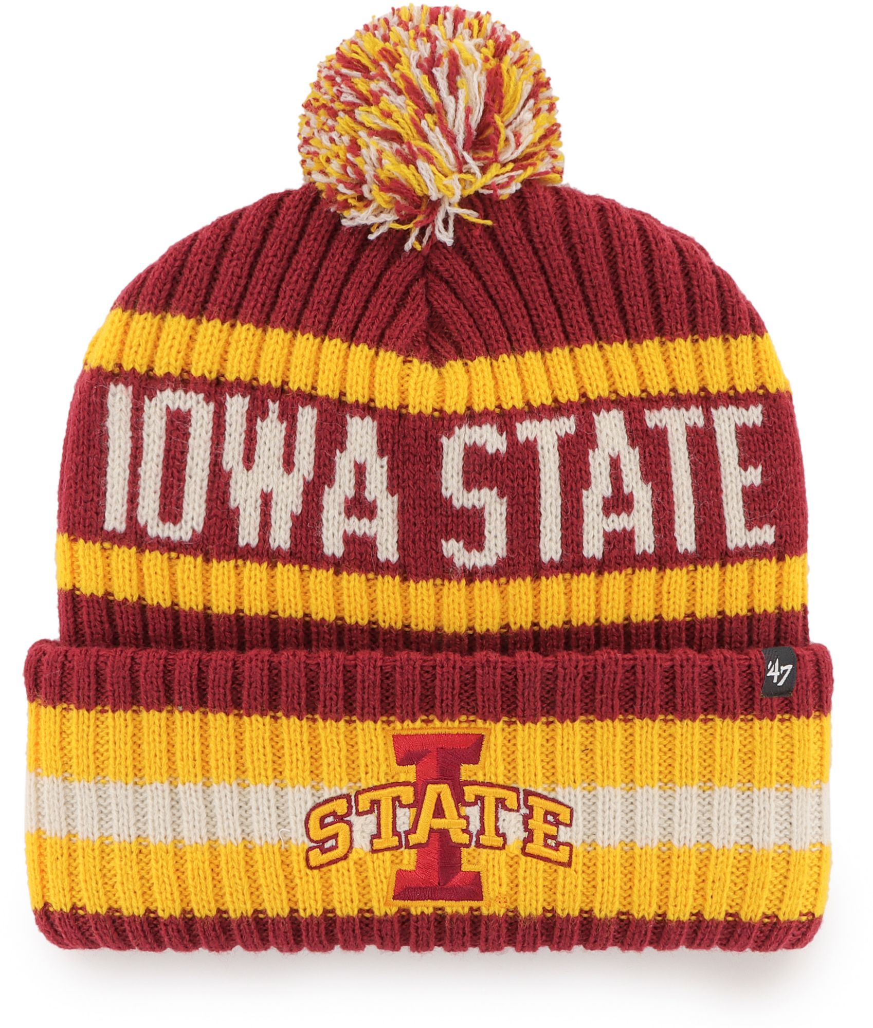 '47 Adult Iowa State Cyclones Bering Knit Beanie