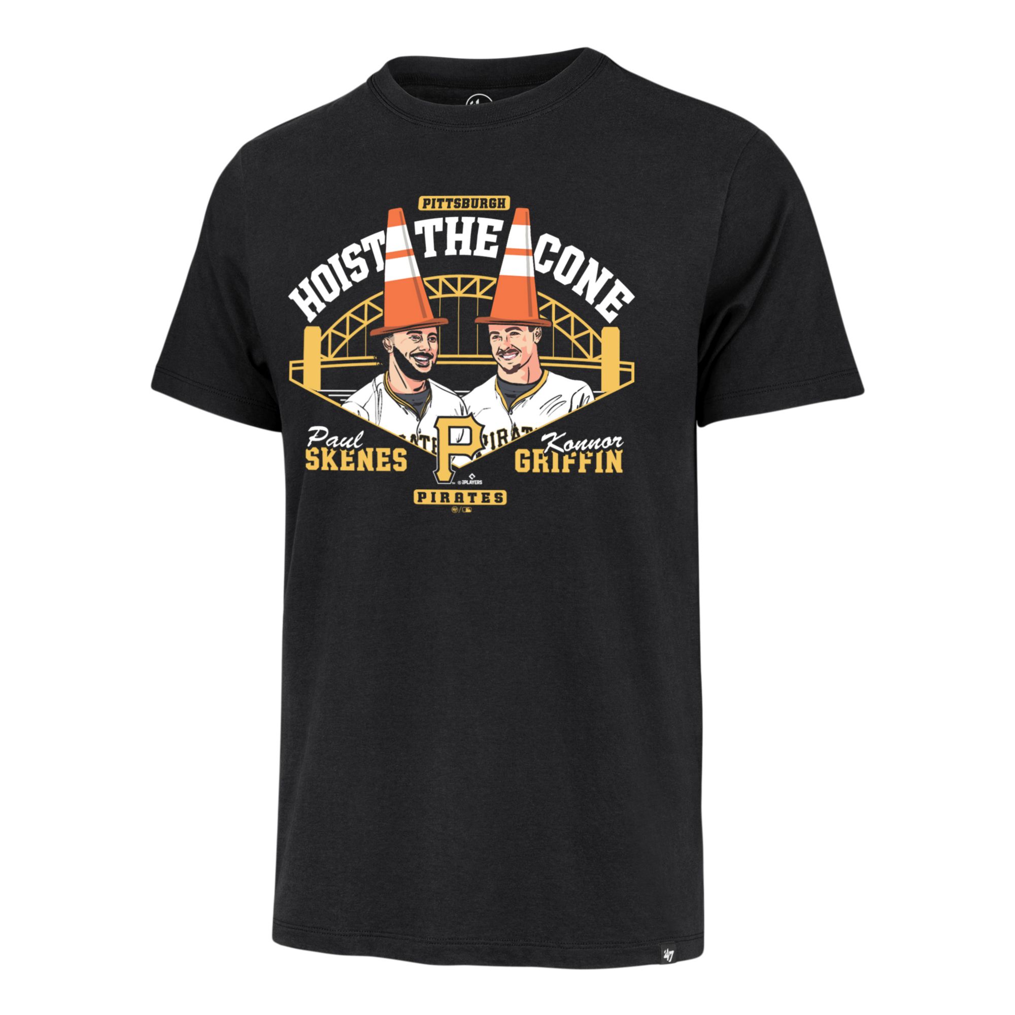 '47 Adult Pittsburgh Pirates Black Paul Skenes Hoist T-Shirt