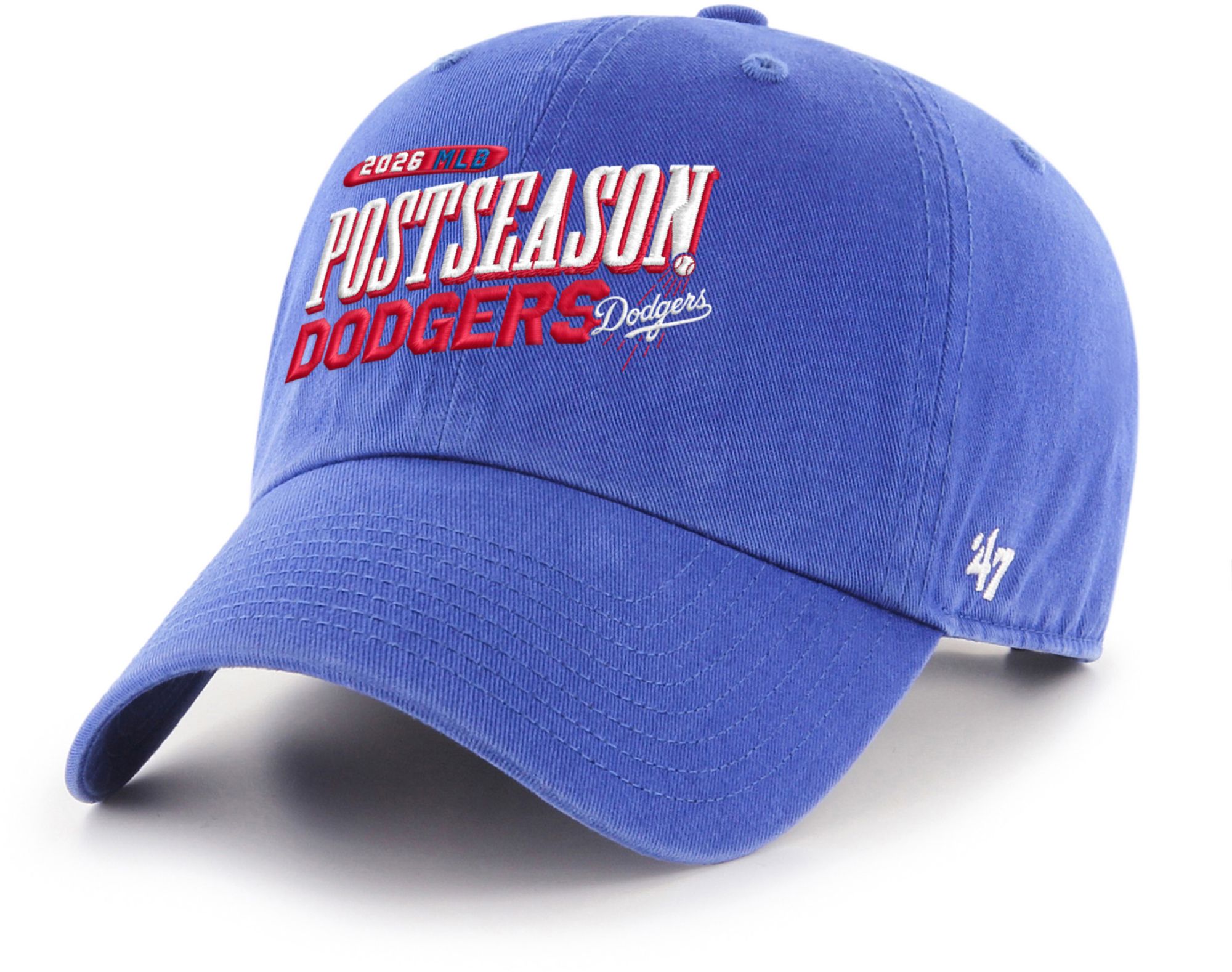 '47 Adult Los Angeles Dodgers Postseason Participant 2026 Clean Up Adjustable Hat