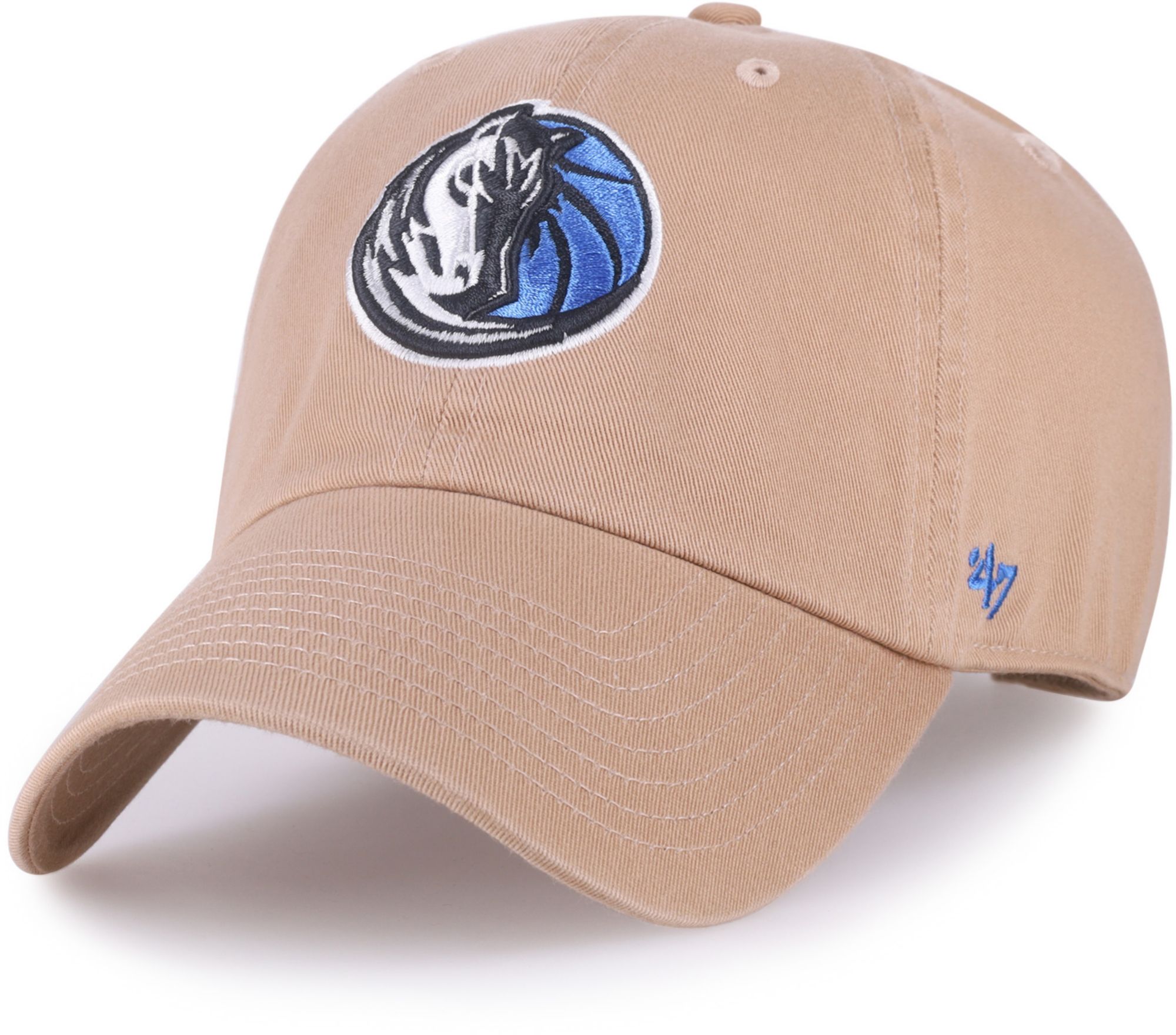 '47 Adult Dallas Mavericks Khaki Clean Up Adjustable Hat, Men's, Tan