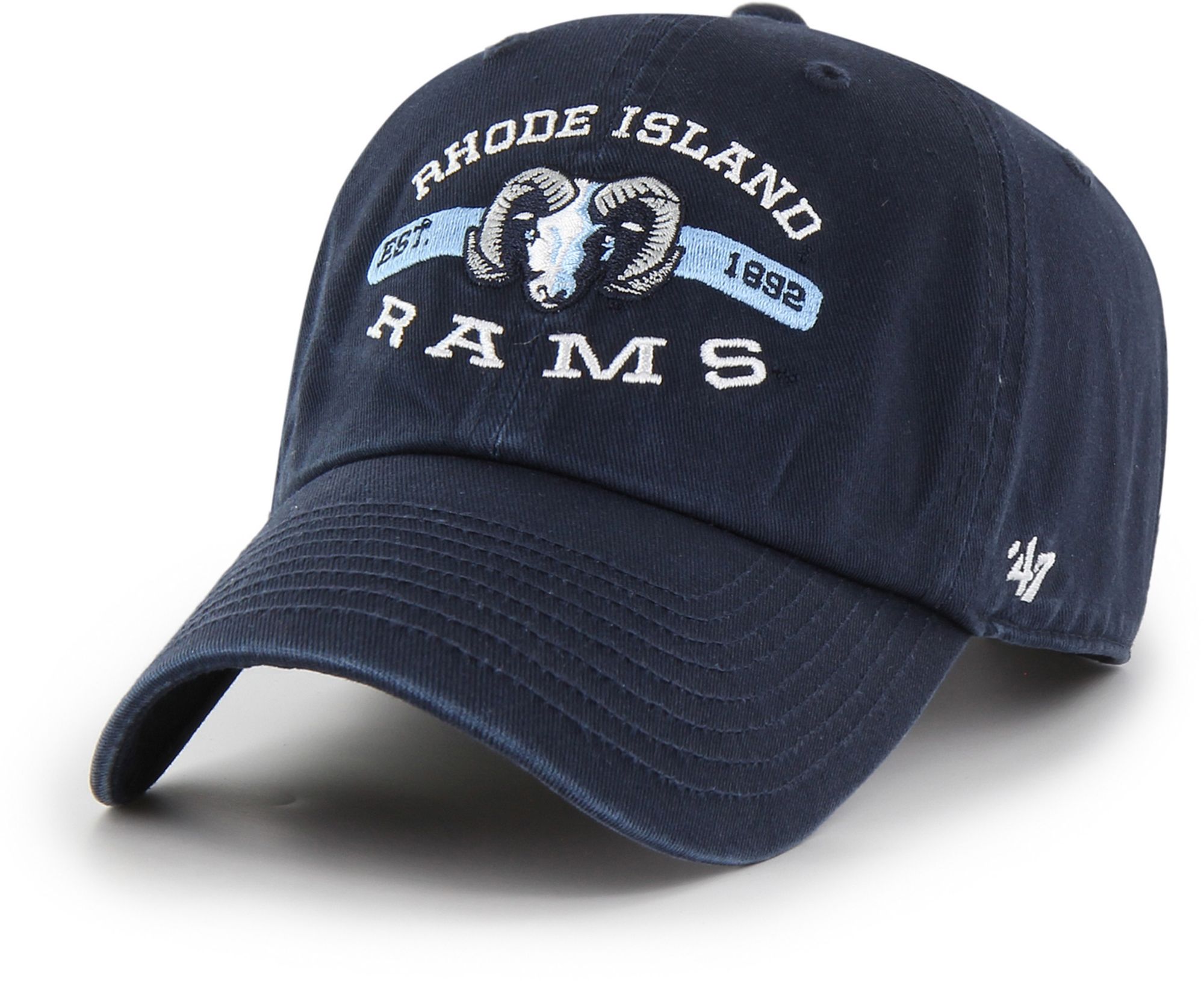 '47 Adult Rhode Island Rams Navy Hugo Clean Up Adjustable Hat