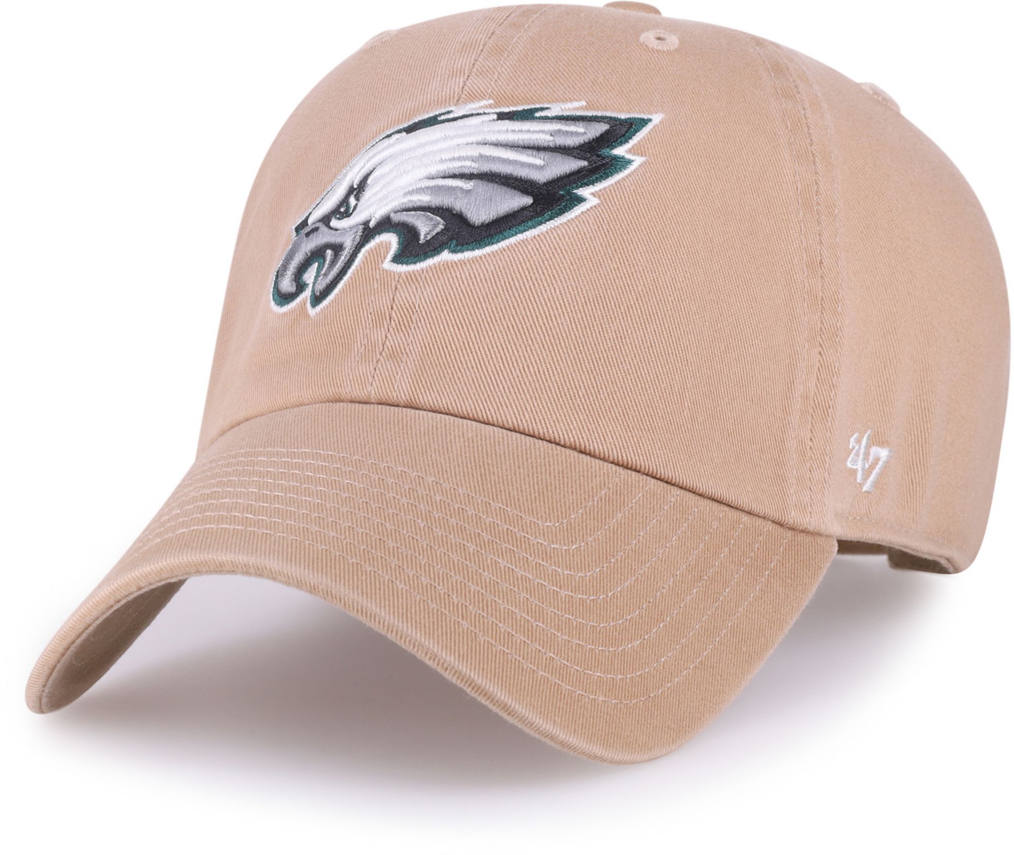 '47 Adult Philadelphia Eagles Khaki Adjustable Clean Up Hat