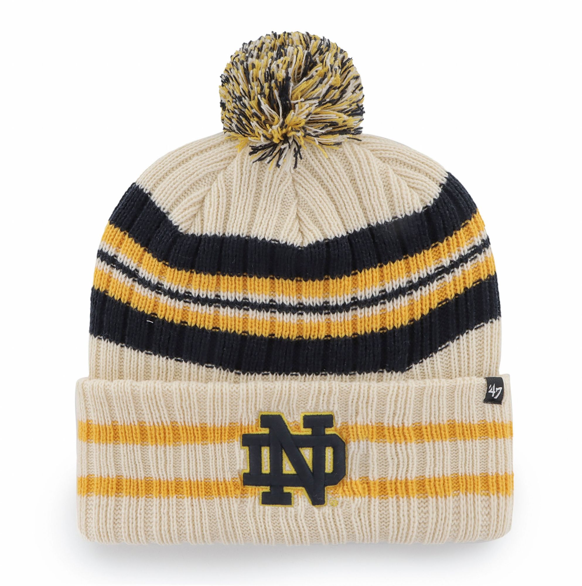 '47 Adult Notre Dame Fighting Irish Hone Cuffed Knit Pom Beanie