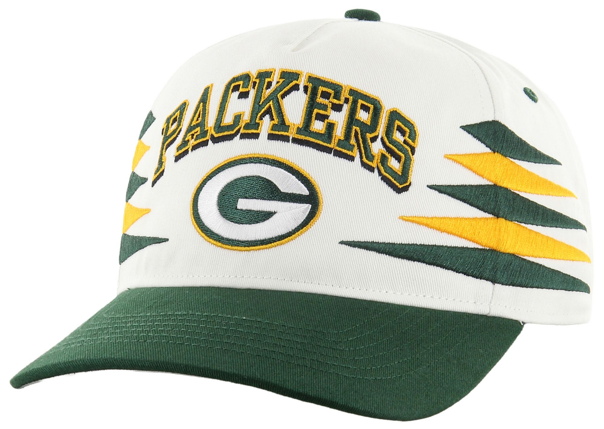 '47 Adult Green Bay Packers White Diamond Hitch Adjustable Hat