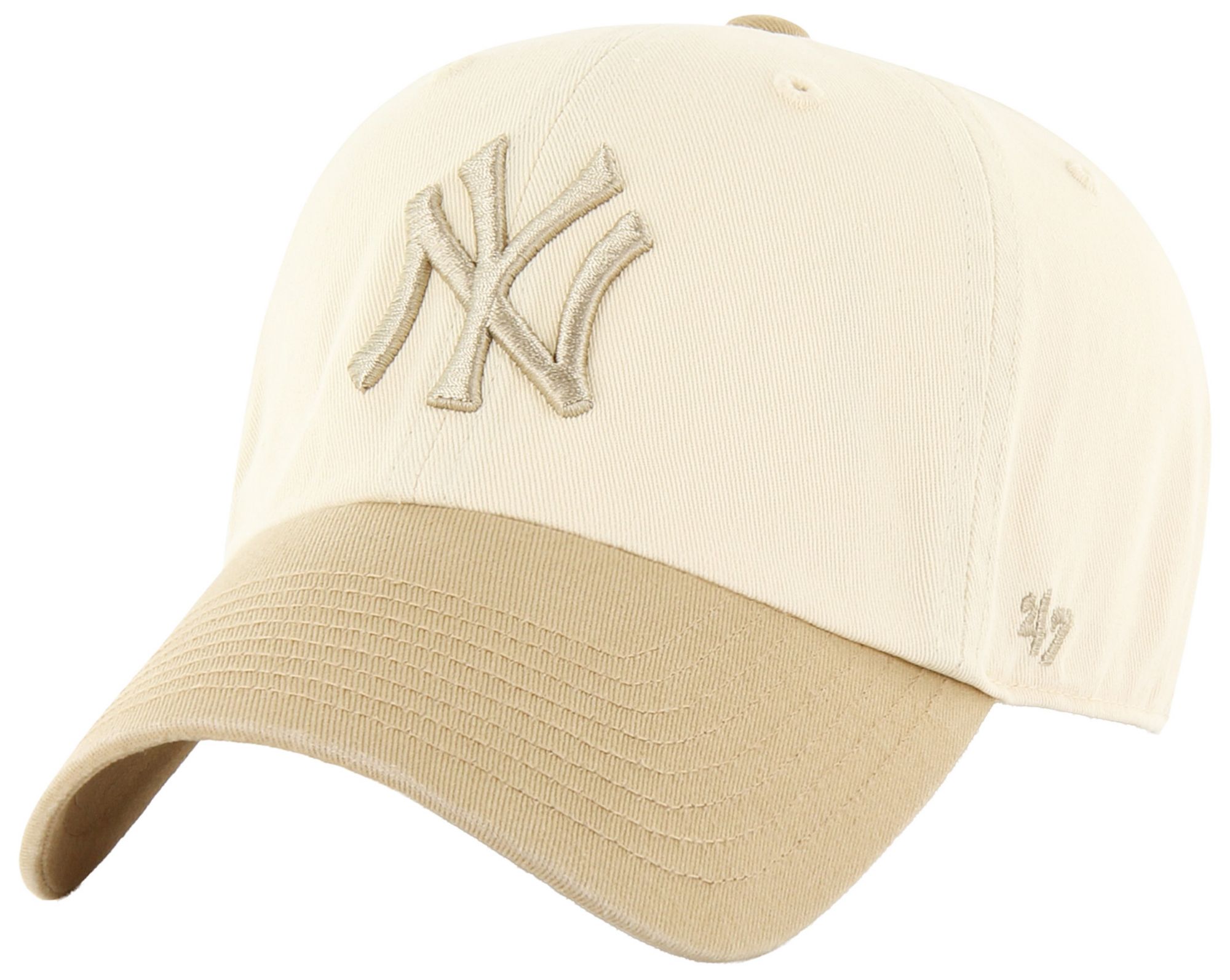 '47 Adult New York Yankees Cream Two Tone Clean Up Adjustable Hat