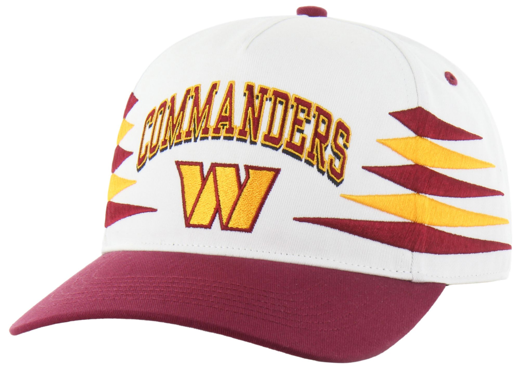'47 Adult Washington Commanders White Diamond Hitch Adjustable Hat