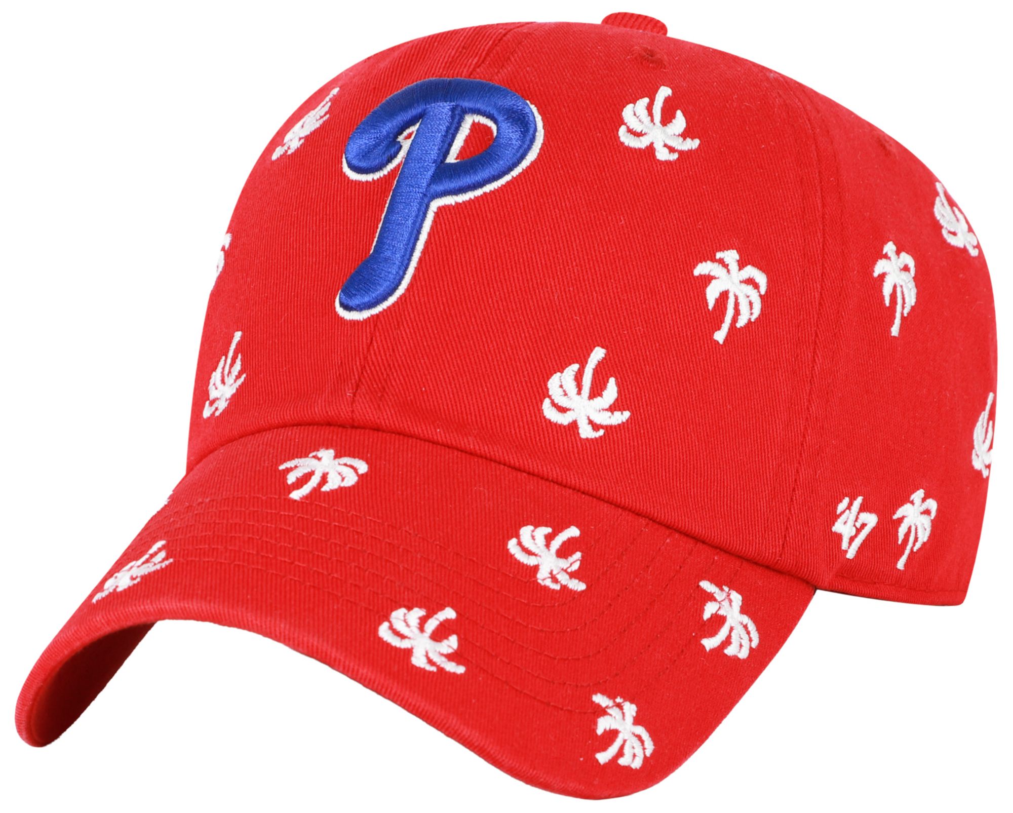 '47 Adult Philadelphia Phillies Red Confetti Clean Up Adjustable Hat