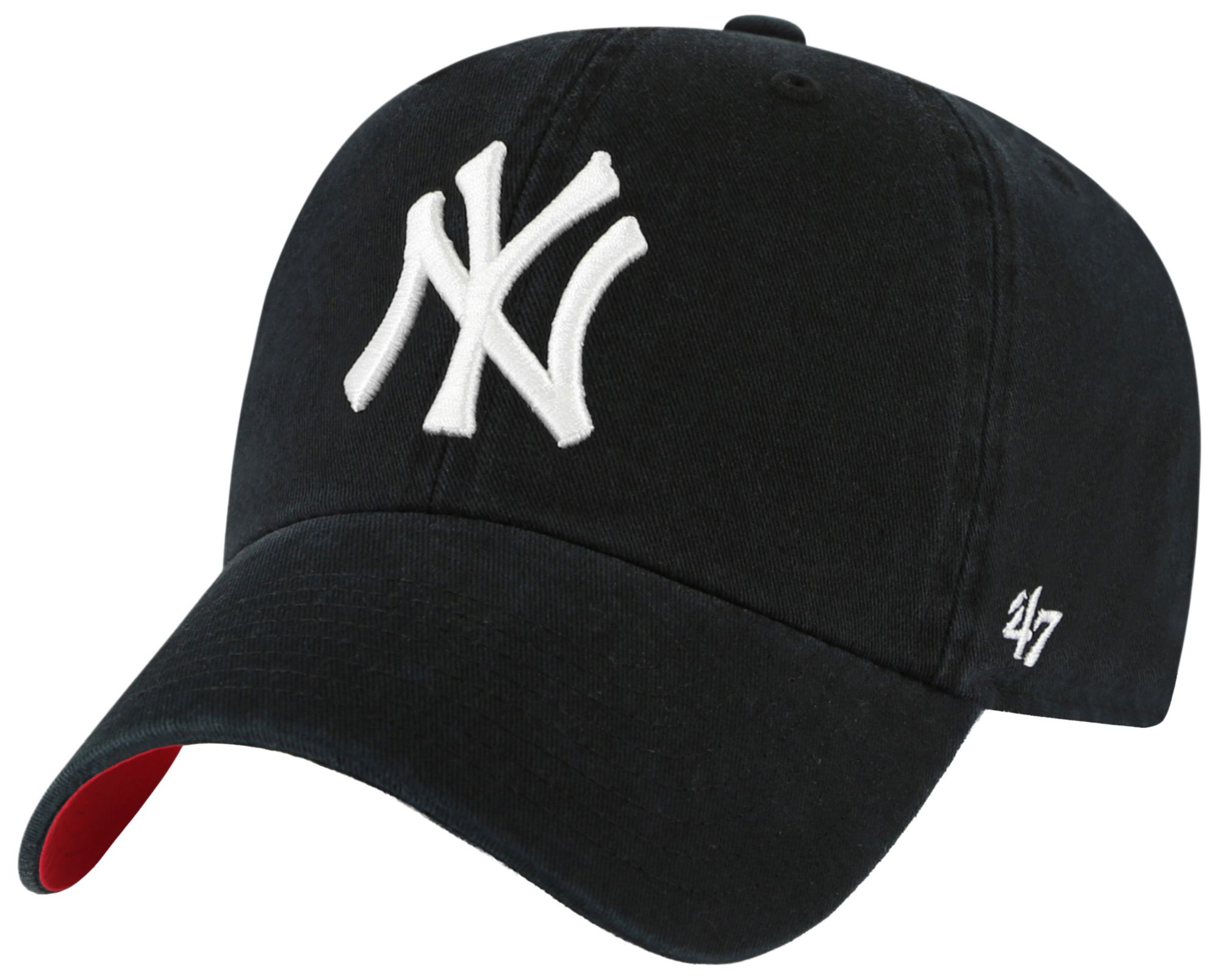 '47 Adult New York Yankees Black Ballpark Clean Up Adjustable Hat