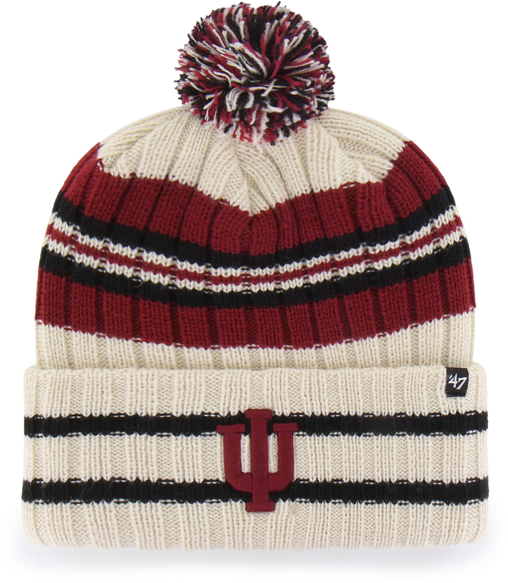 '47 Adult Indiana Hoosiers Hone Cuffed Knit Pom Beanie