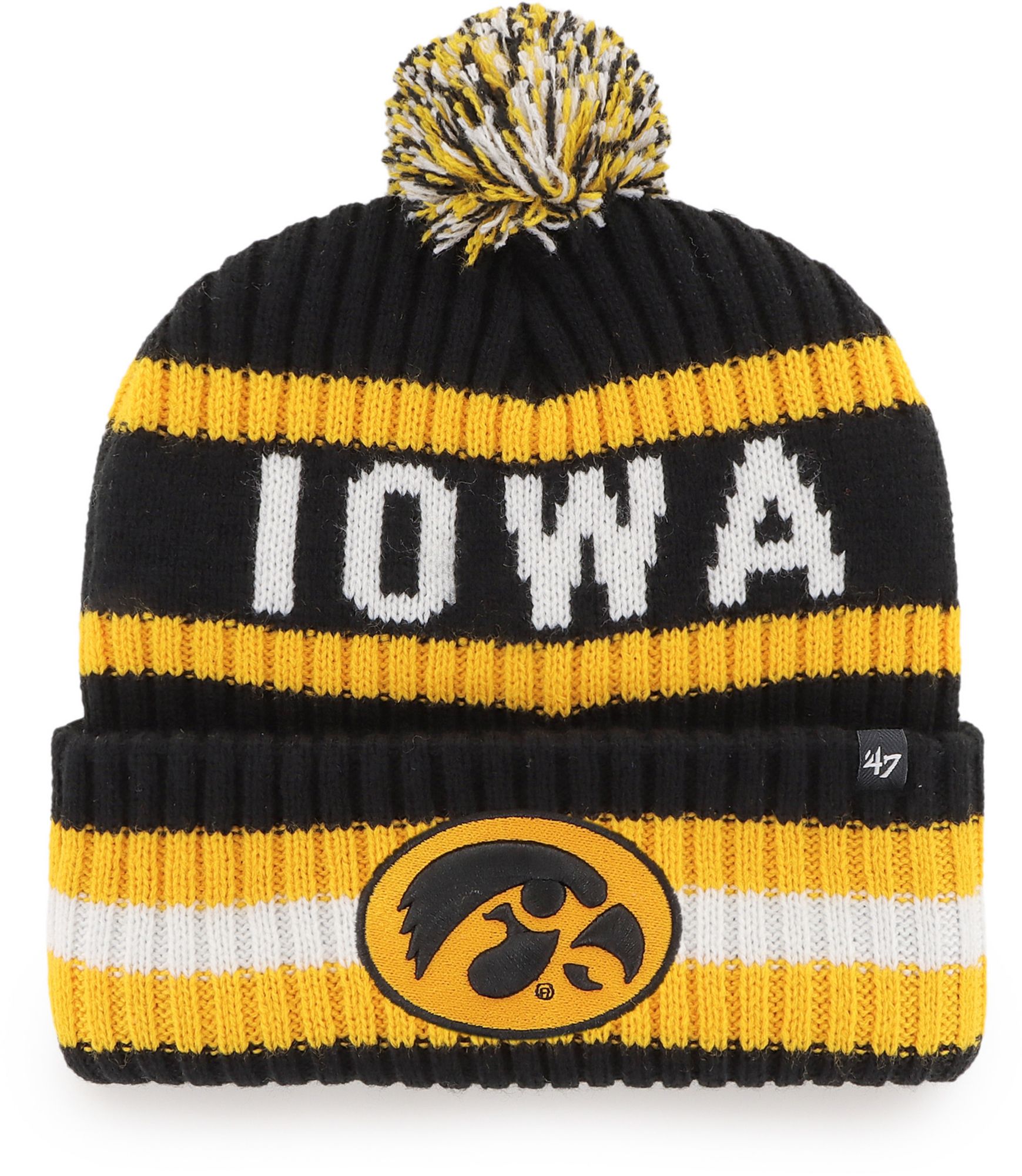 '47 Adult Iowa Hawkeyes Bering Knit Beanie