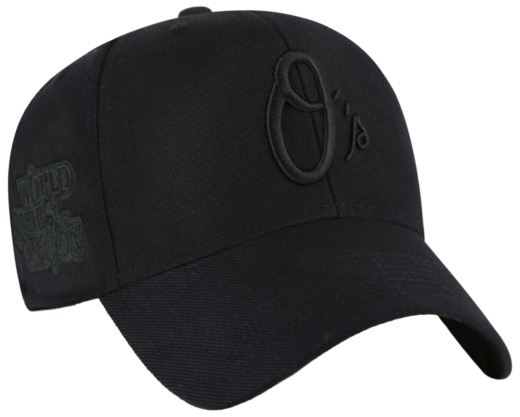 '47 Adult Baltimore Orioles Black Sure Shot Snap MVP Adjustable Hat