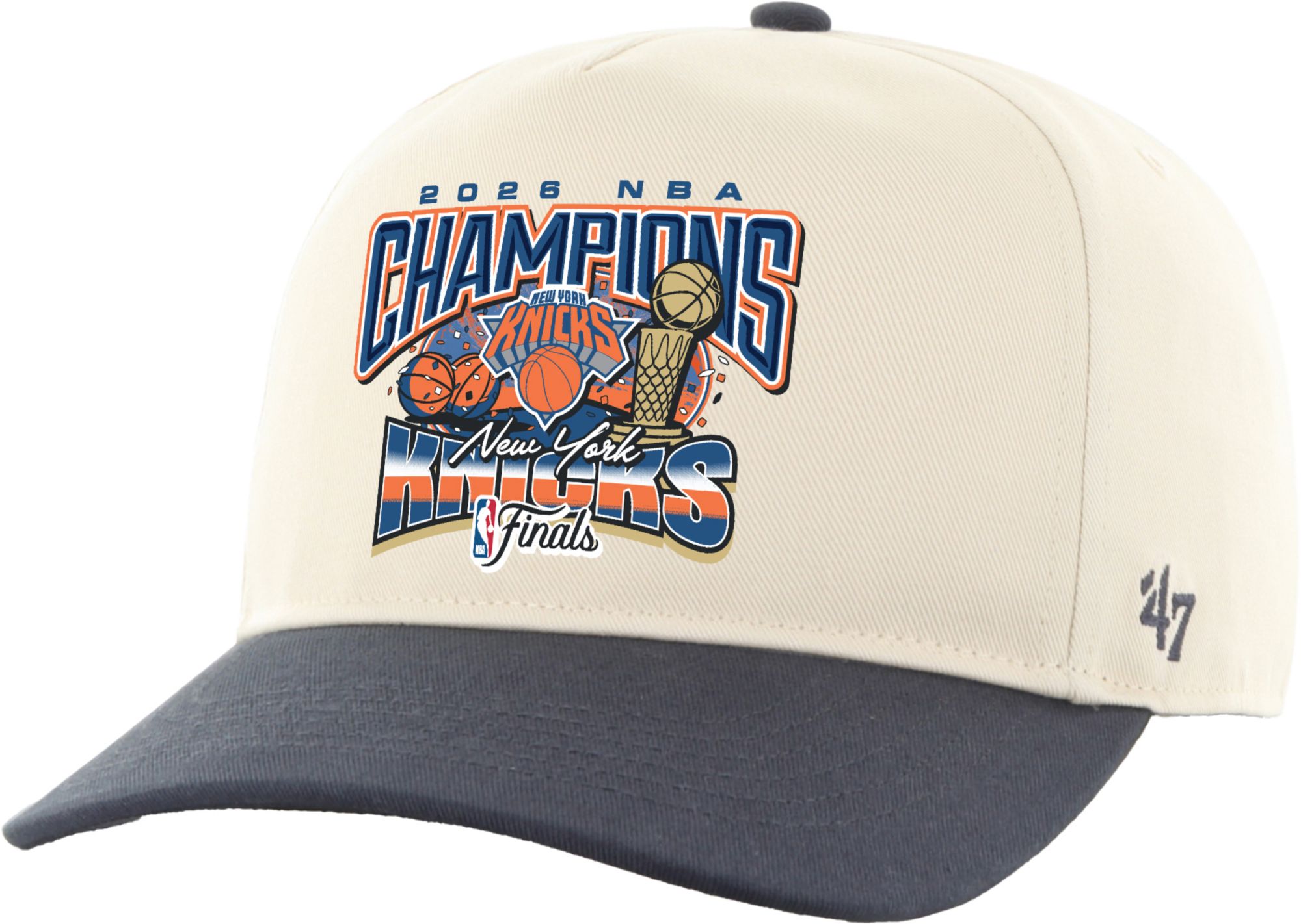 '47 Adult 2026 NBA Champions New York Knicks Off-White Hitch Hat