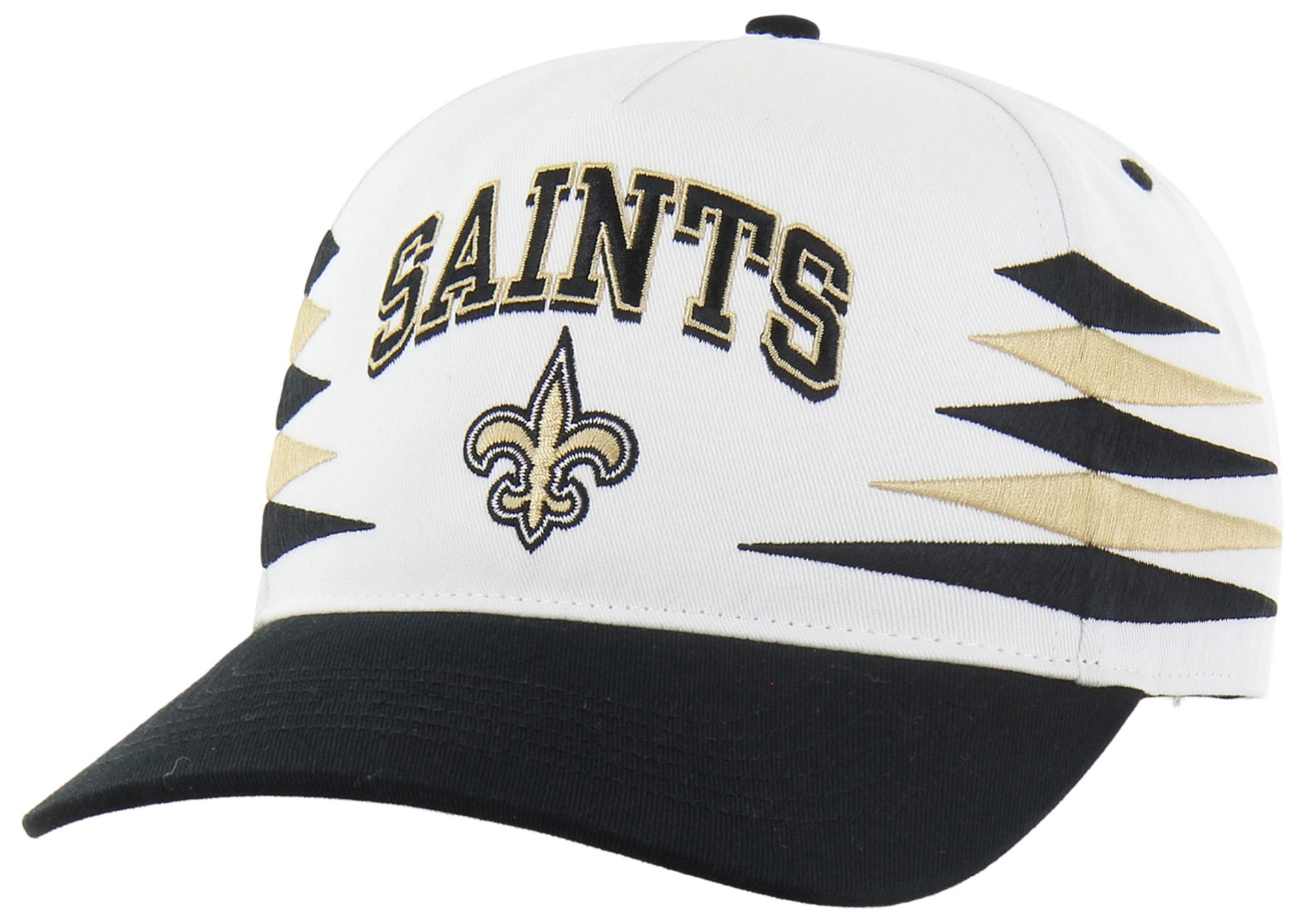 '47 Adult New Orleans Saints White Diamond Hitch Adjustable Hat