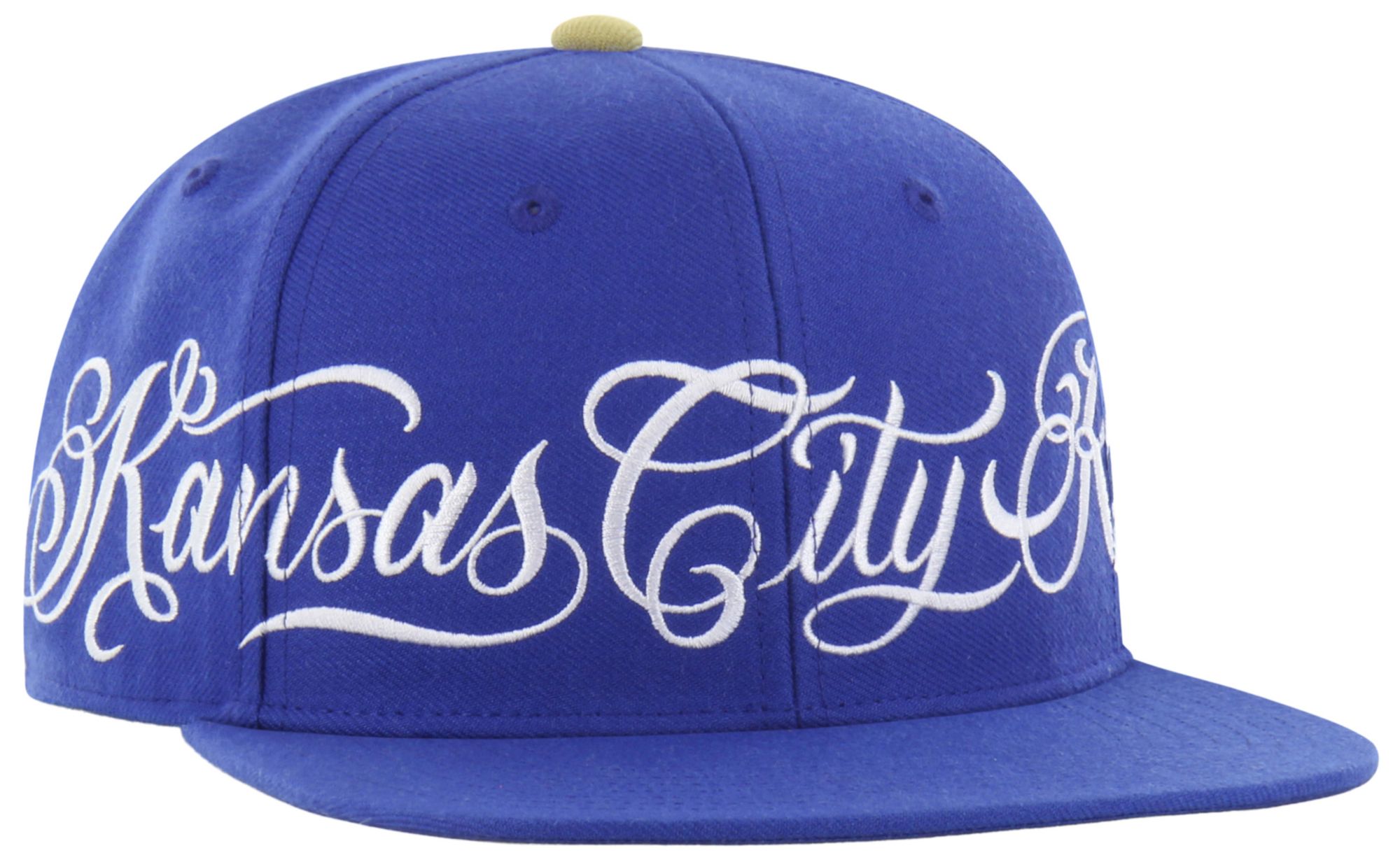 '47 Adult Kansas City Royals Royal Mister Cartoon Script Captain Hat