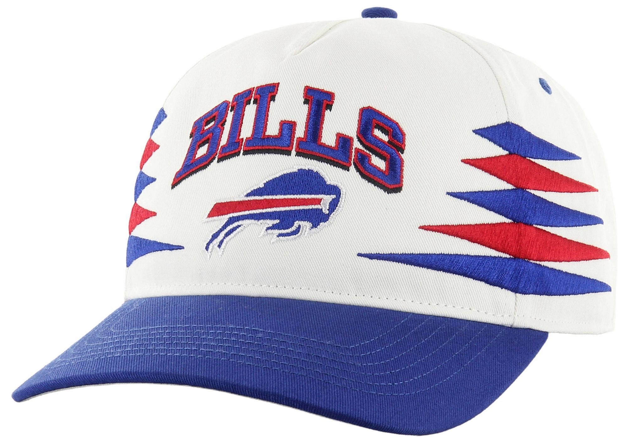 '47 Adult Buffalo Bills White Diamond Hitch Adjustable Hat