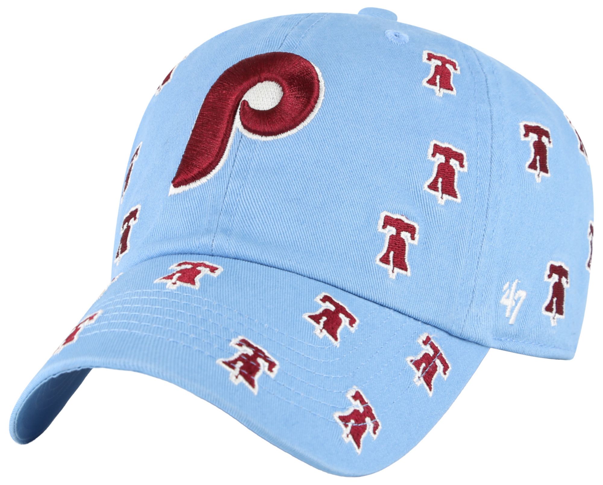 '47 Adult Philadelphia Phillies Light Blue Confetti Clean Up Adjustable Hat