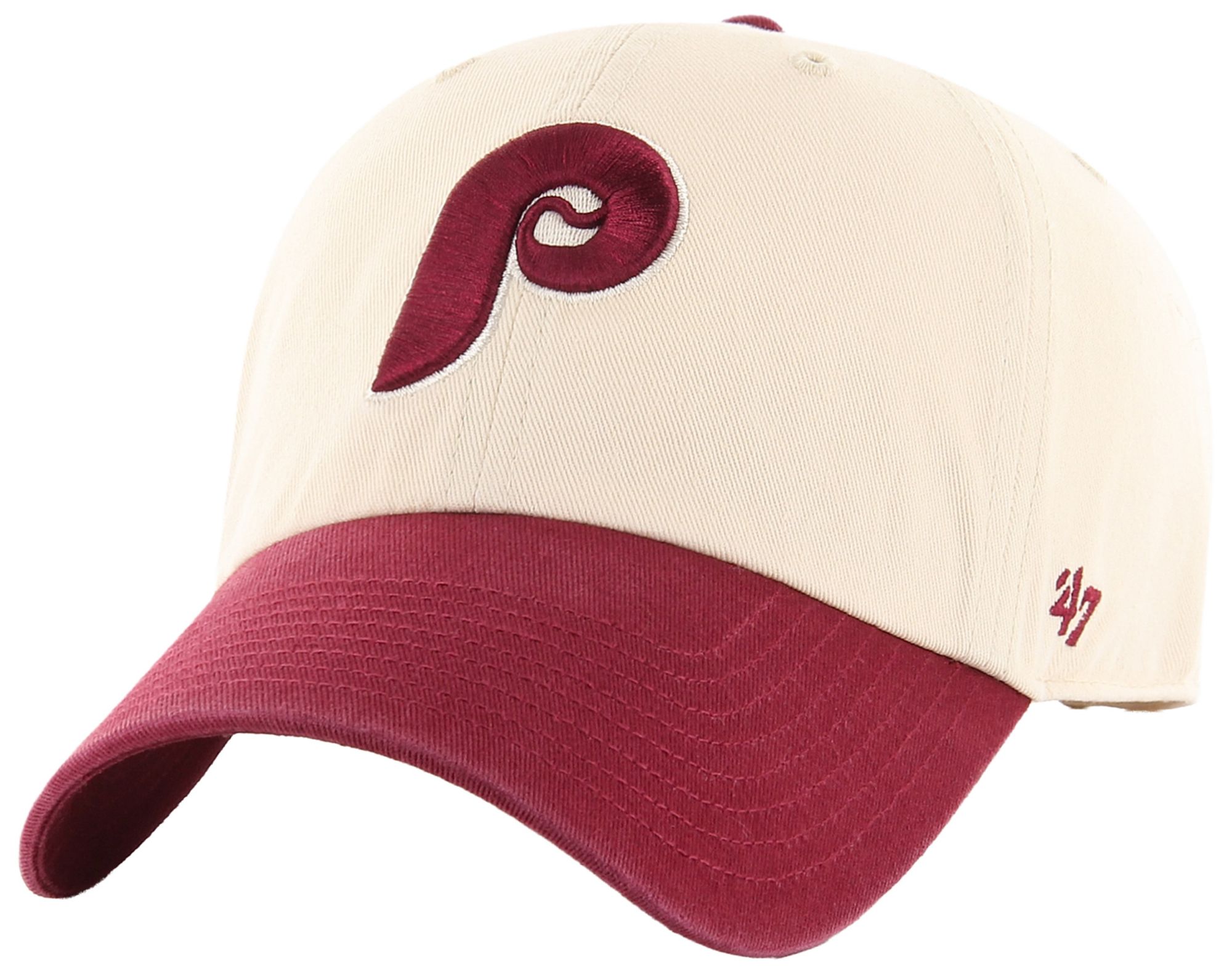 '47 Adult Philadelphia Phillies Cream Two Tone Clean Up Adjustable Hat