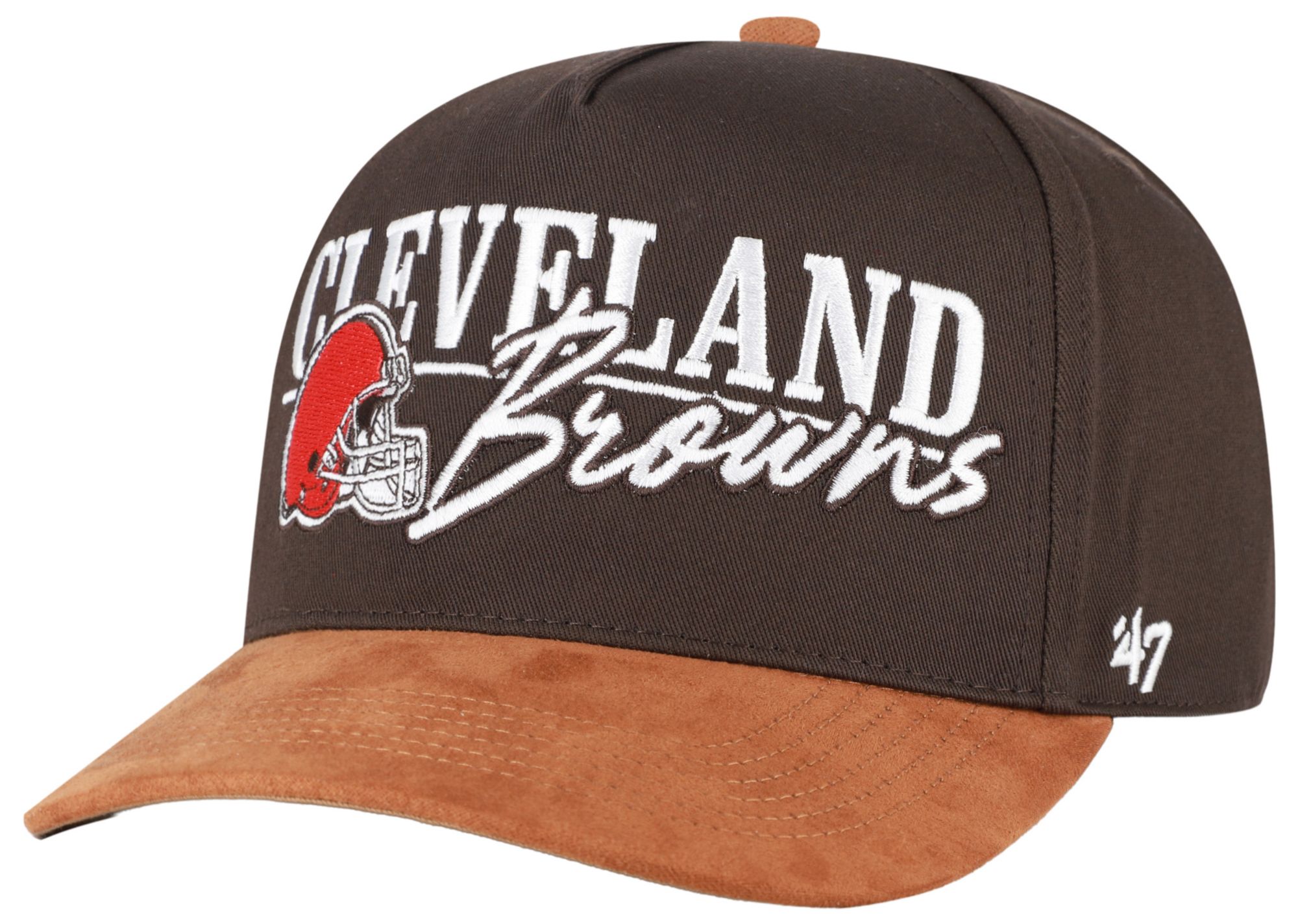 '47 Adult Cleveland Browns Brown Line Hitch Adjustable Hat