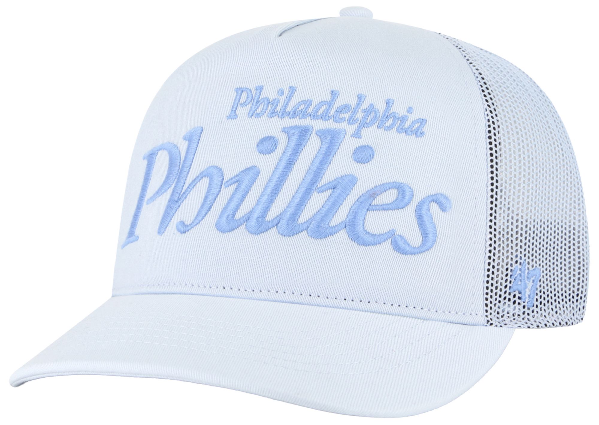 '47 Adult Philadelphia Phillies Light Blue Foundation Script Hitch Adjustable Hat