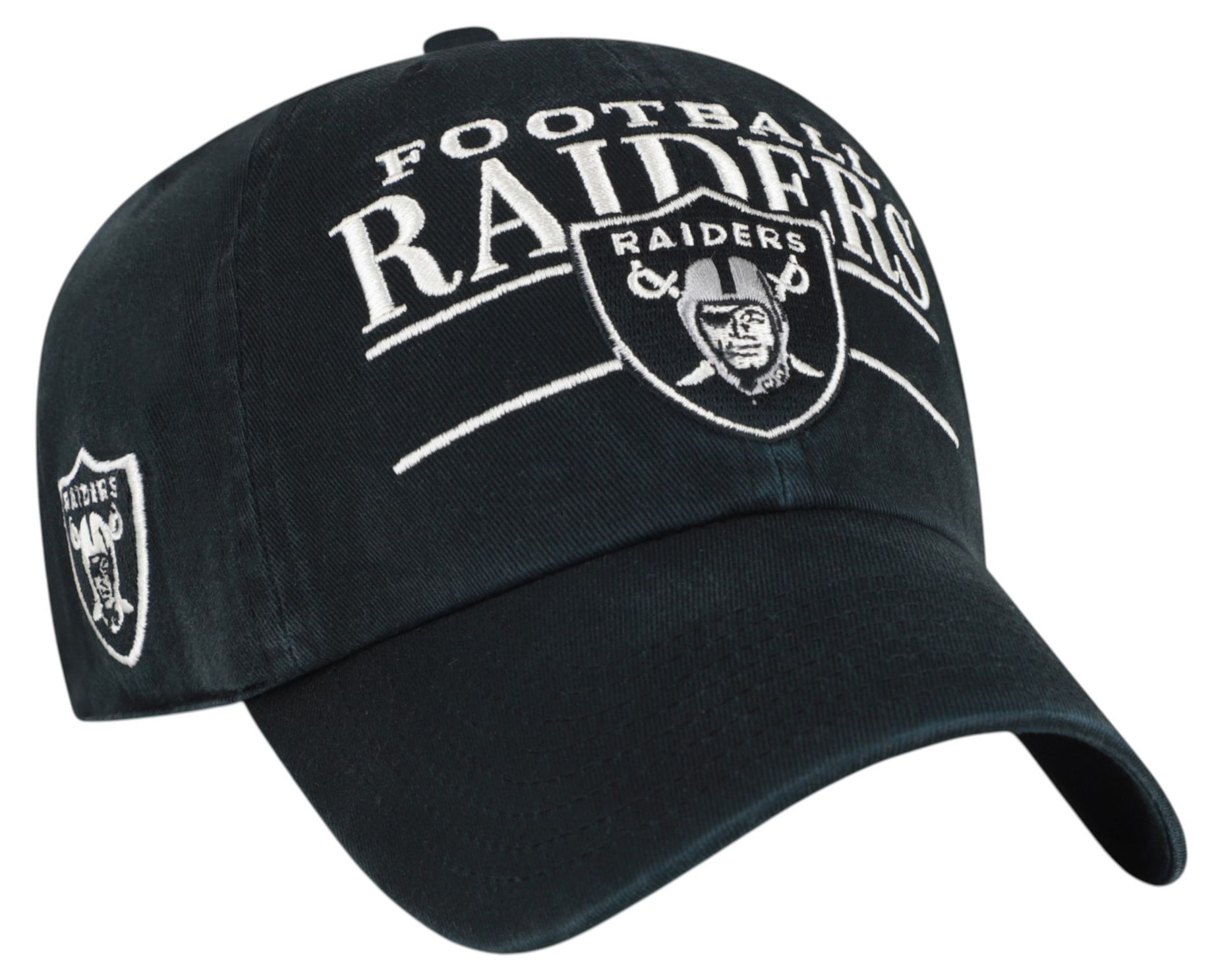 '47 Adult Las Vegas Raiders Black KO Clean Up Adjustable Hat