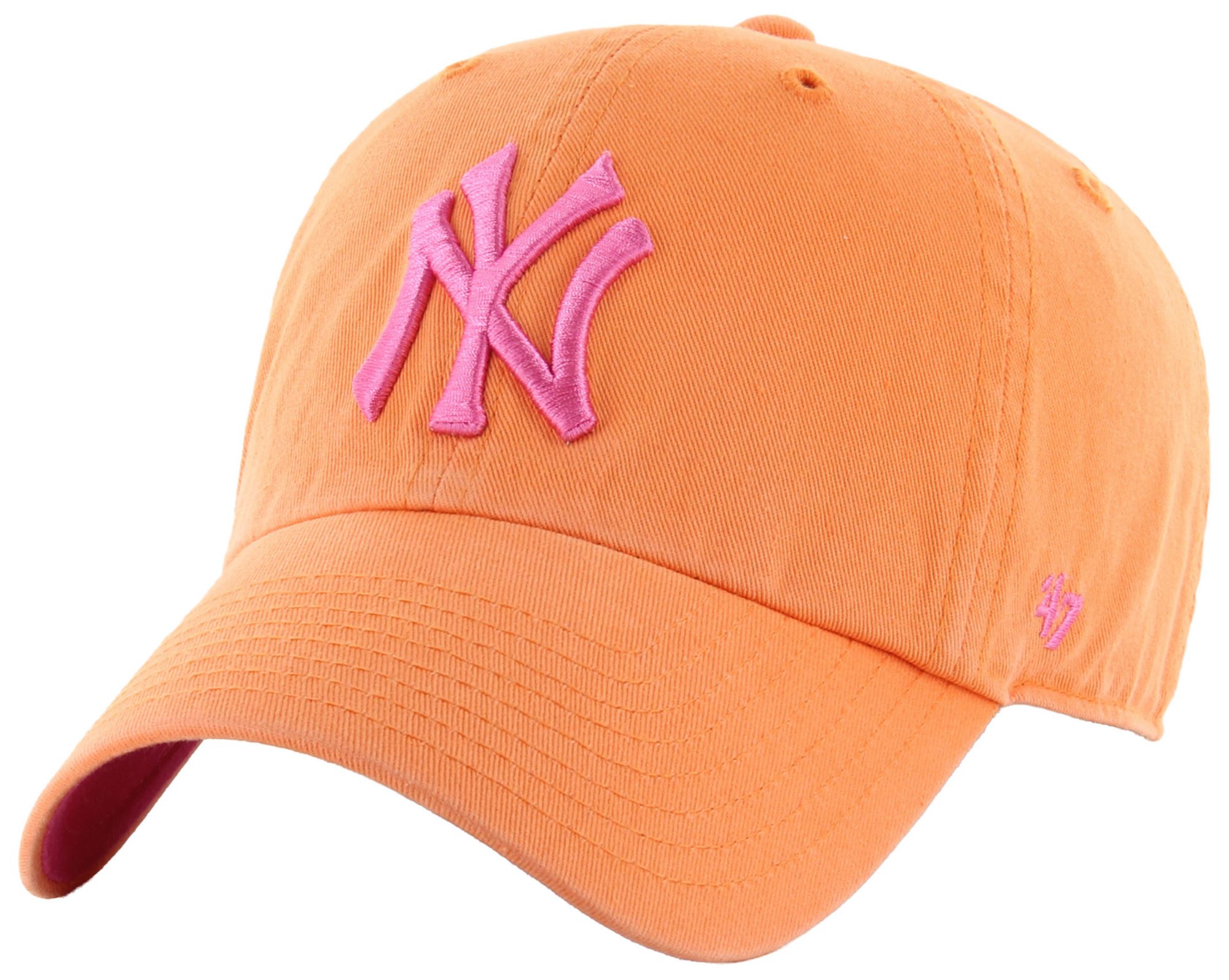 '47 Adult New York Yankees Orange Ballpark Clean Up Adjustable Hat