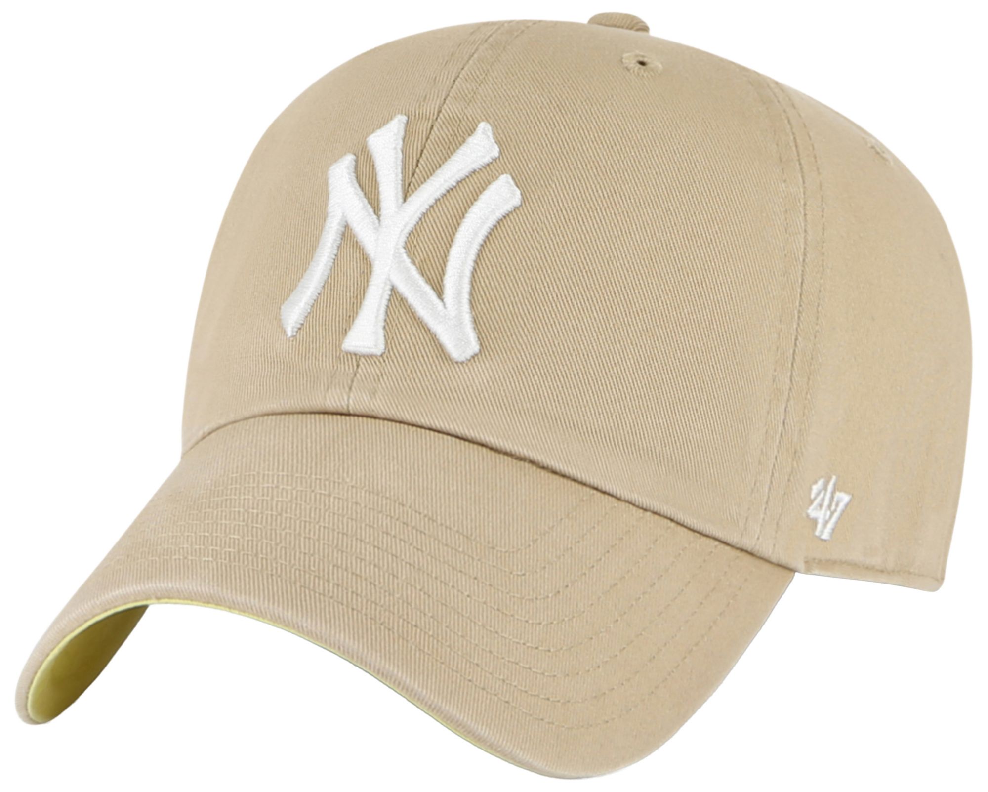 '47 Adult New York Yankees Khaki Ballpark Clean Up Adjustable Hat