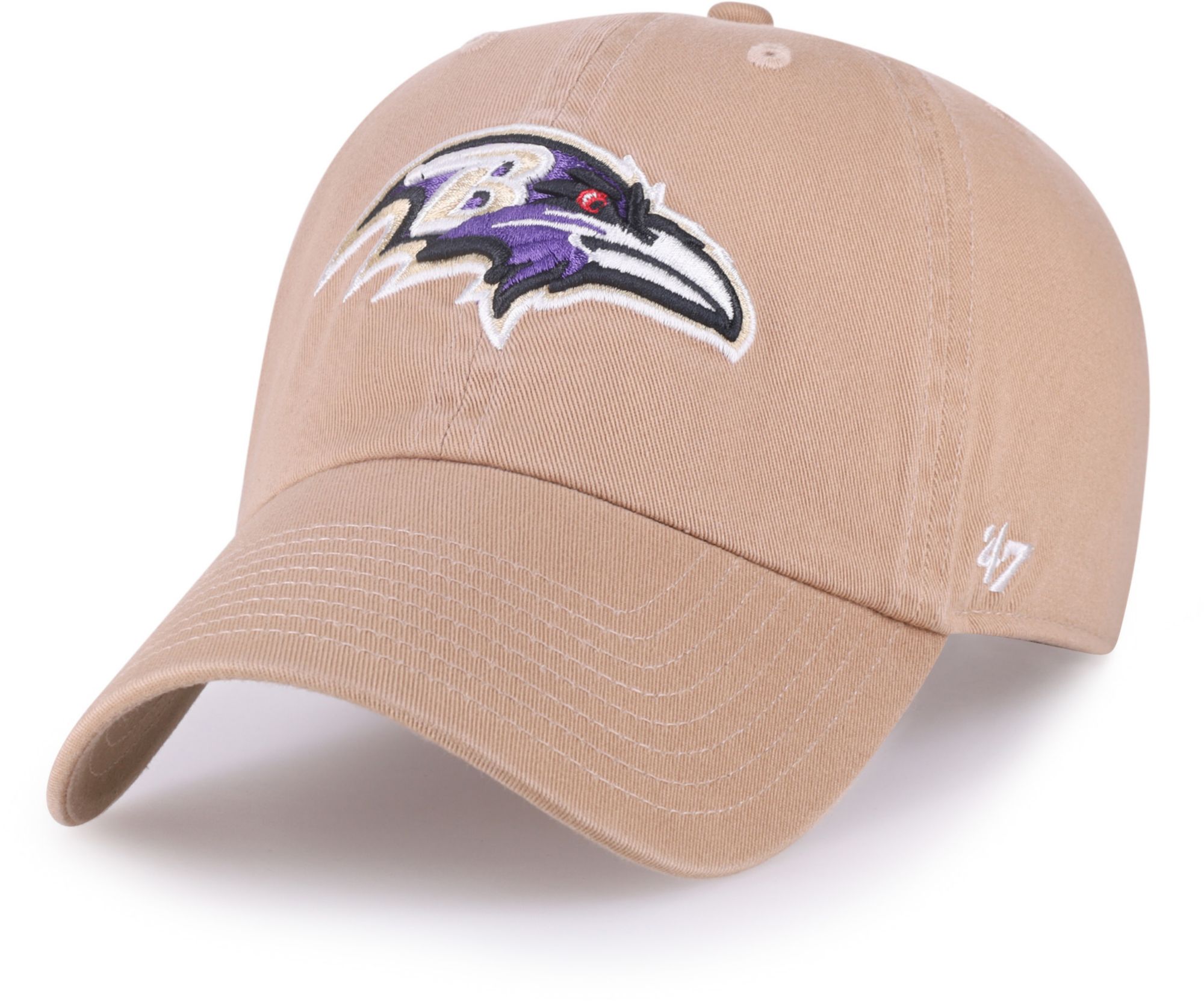 '47 Adult Baltimore Ravens Khaki Adjustable Clean Up Hat