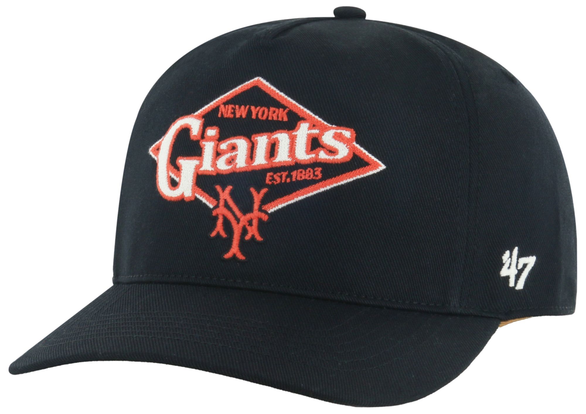 '47 Adult San Francisco Giants Black Golden Diamond Hitch Adjustable Hat