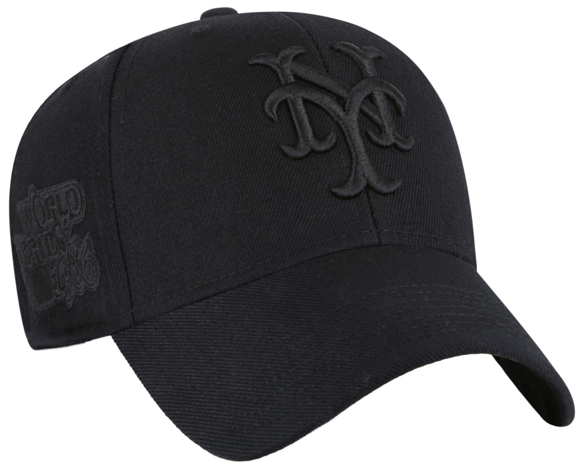 '47 Adult New York Mets Black Sure Shot Snap MVP Adjustable Hat