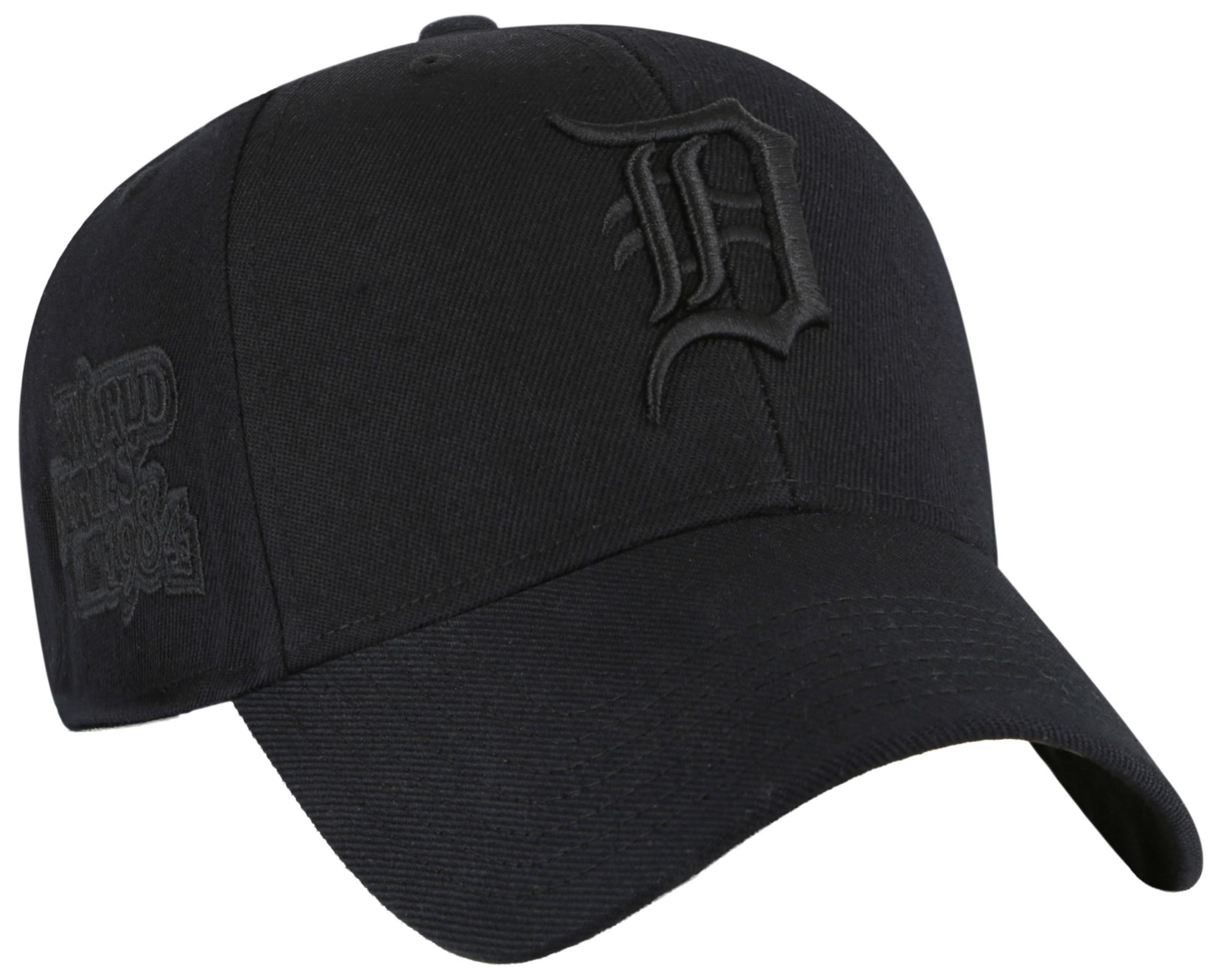'47 Adult Detroit Tigers Black Sure Shot Snap MVP Adjustable Hat