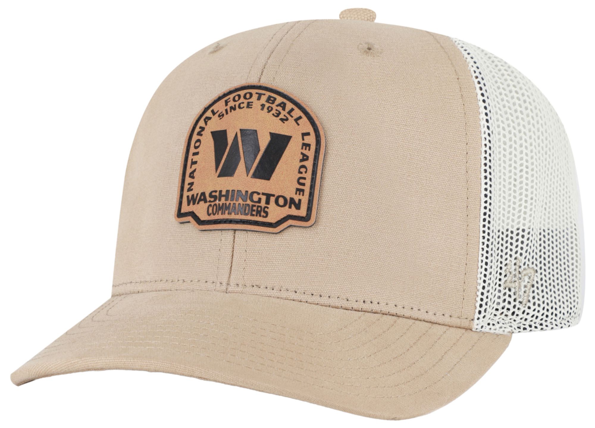 '47 Adult Washington Commanders Khaki Adjustable Trucker Hat
