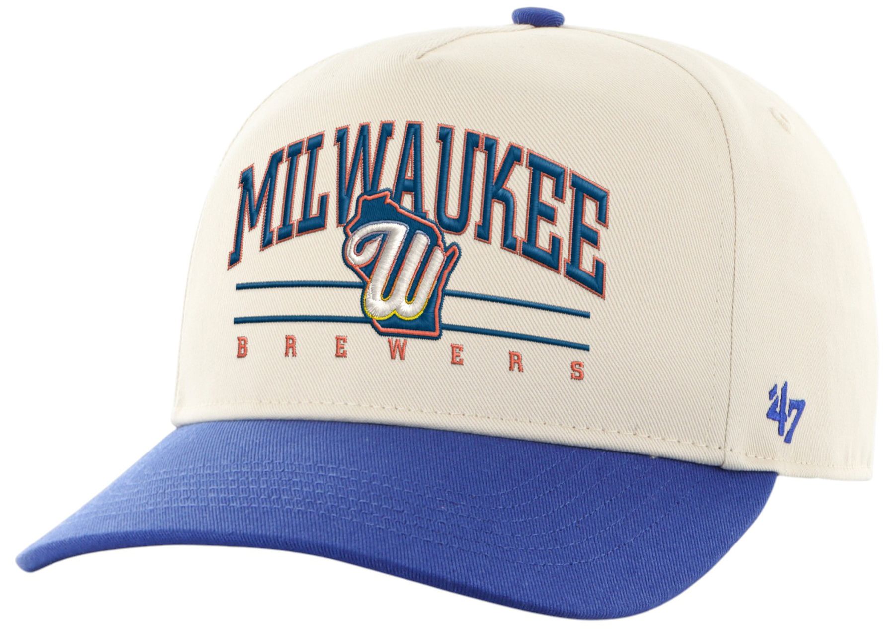 47 Adult Milwaukee Brewers City Connect Two Tone Roscoe Hitch Adjustable Hat