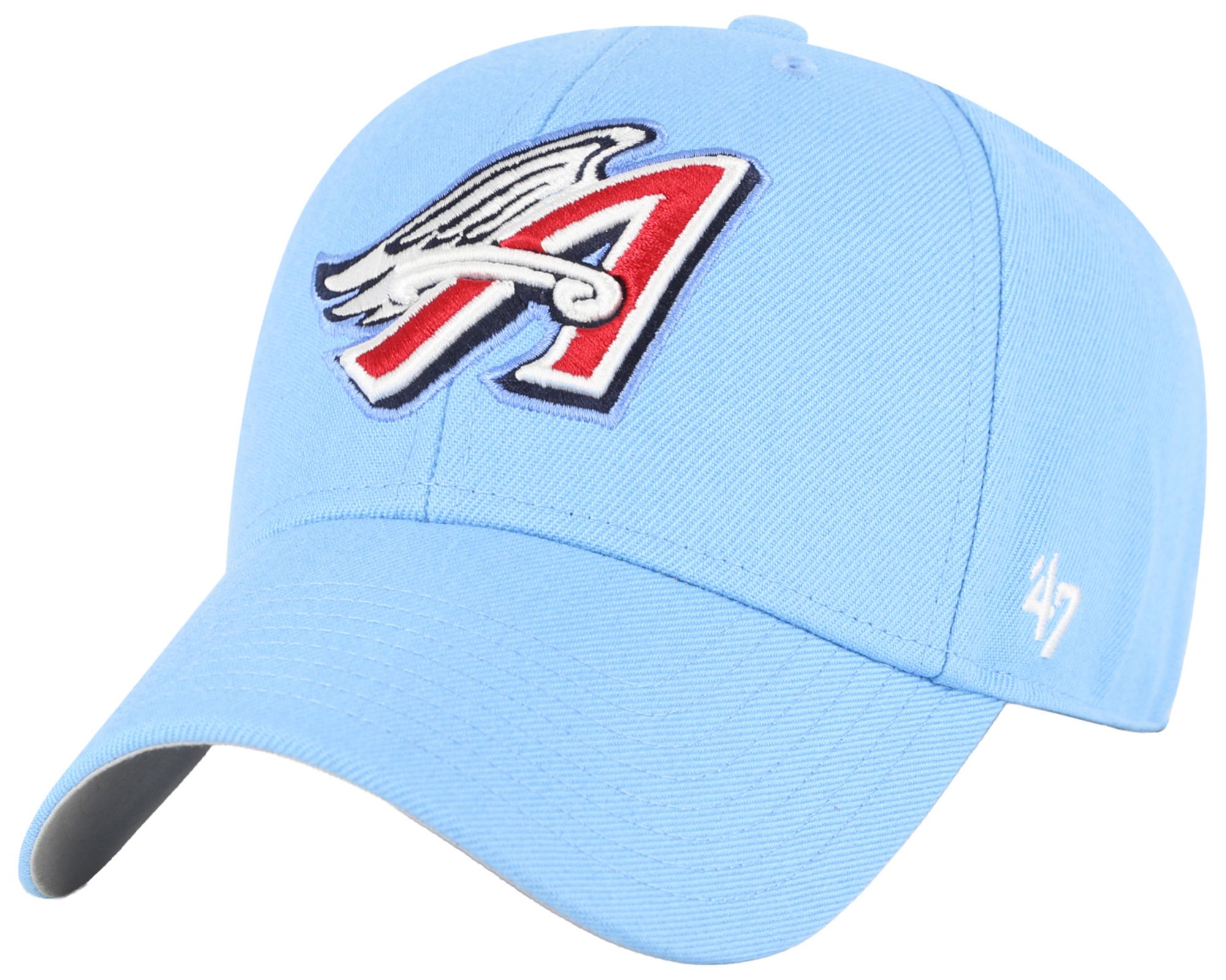 '47 Adult Los Angeles Angels Light Blue MVP Adjustable Hat