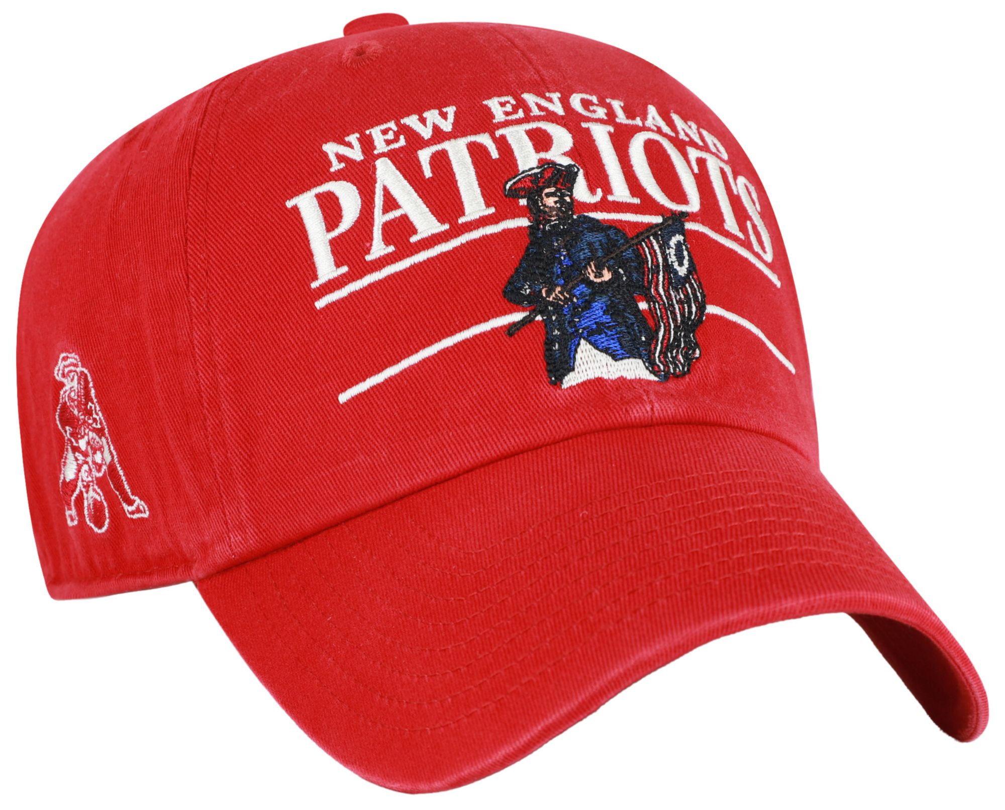 '47 Adult New England Patriots Red KO Clean Up Adjustable Hat