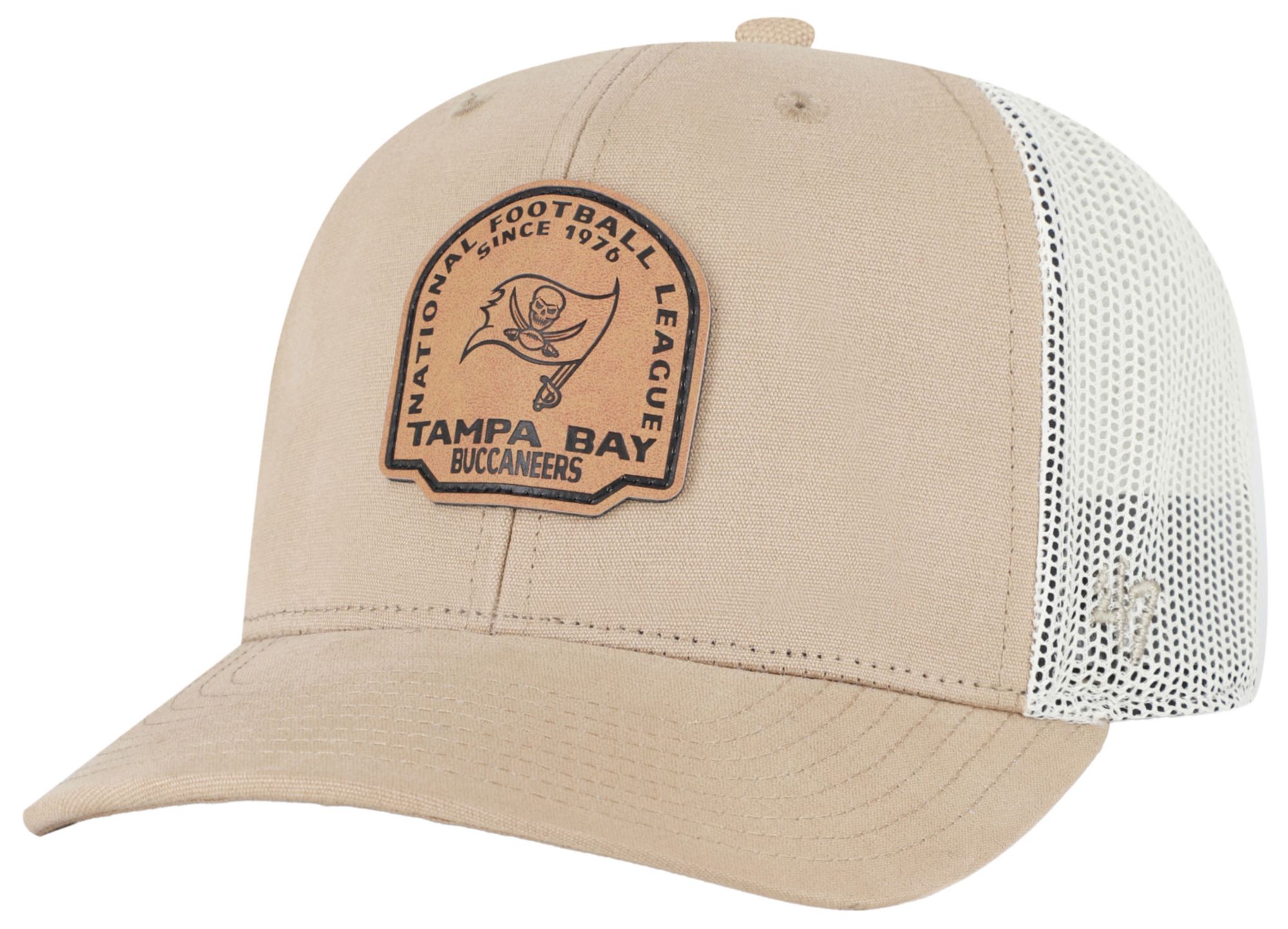 '47 Adult Tampa Bay Buccaneers Khaki Adjustable Trucker Hat