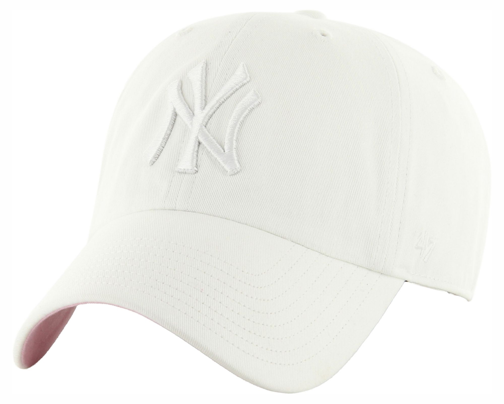 '47 Adult New York Yankees White Ballpark Clean Up Adjustable Hat