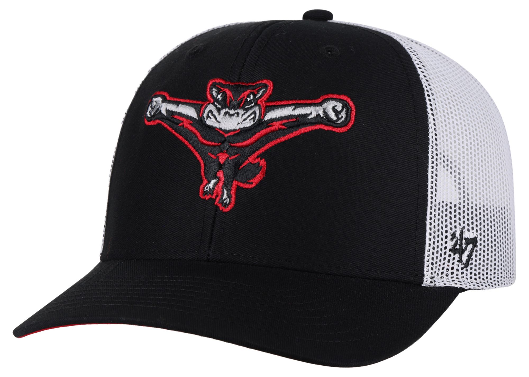 '47 Adult Richmond Flying Squirrels Black Core Adjustable Trucker Hat