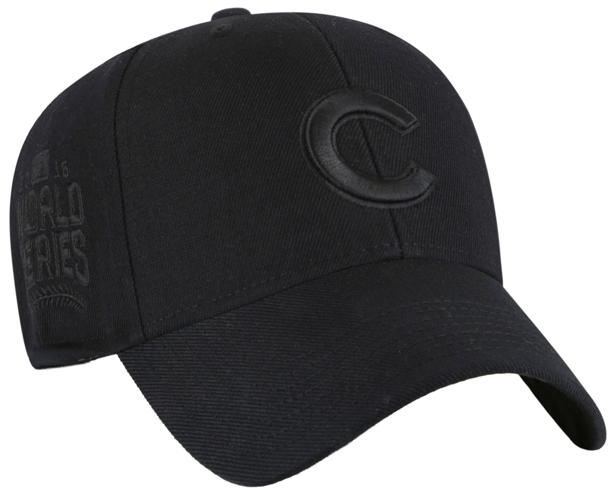 '47 Adult Chicago Cubs Black Sure Shot Snap MVP Adjustable Hat