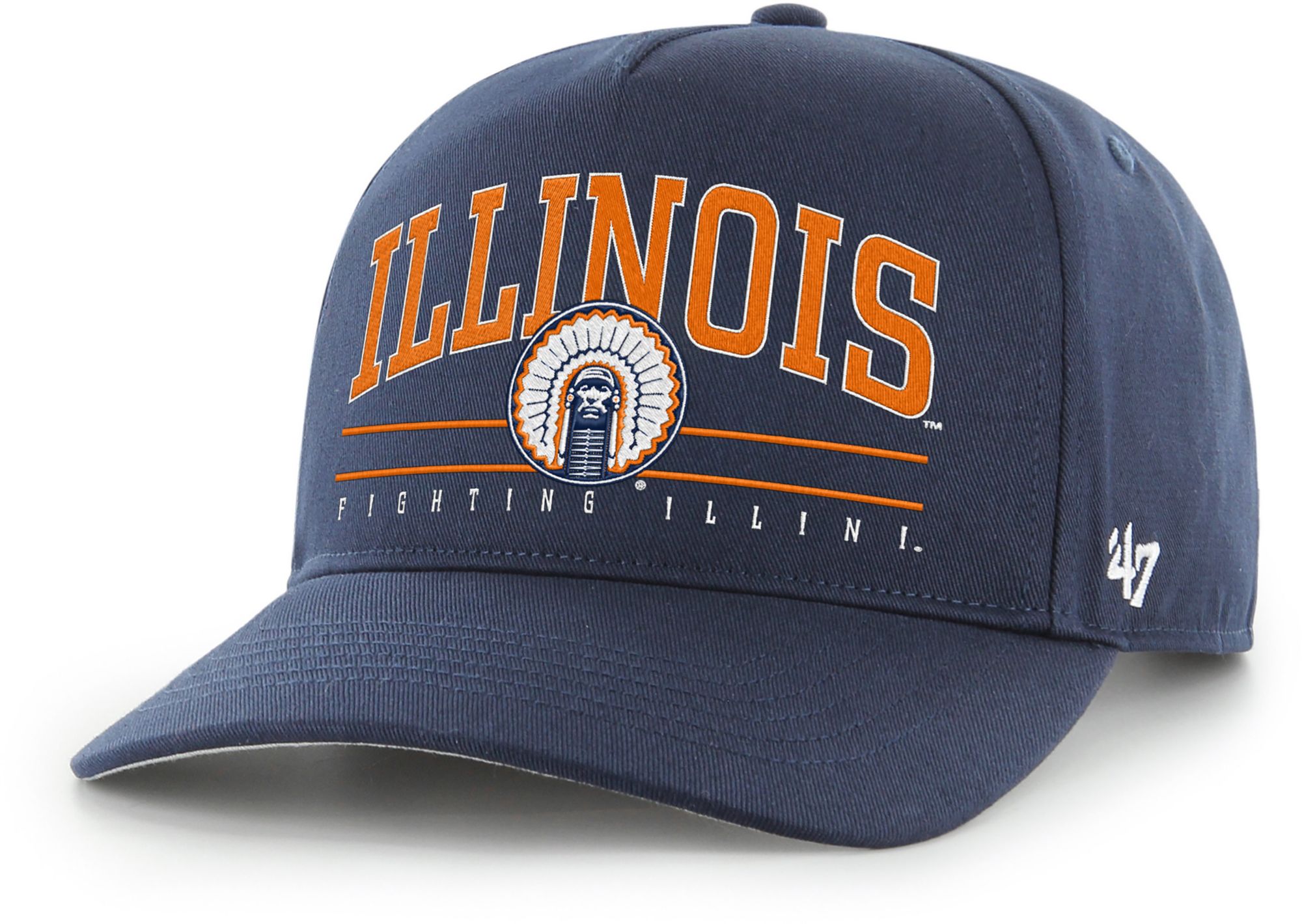 '47 Adult Illinois Fighting Illini Navy Roscoe Hitch Adjustable Hat